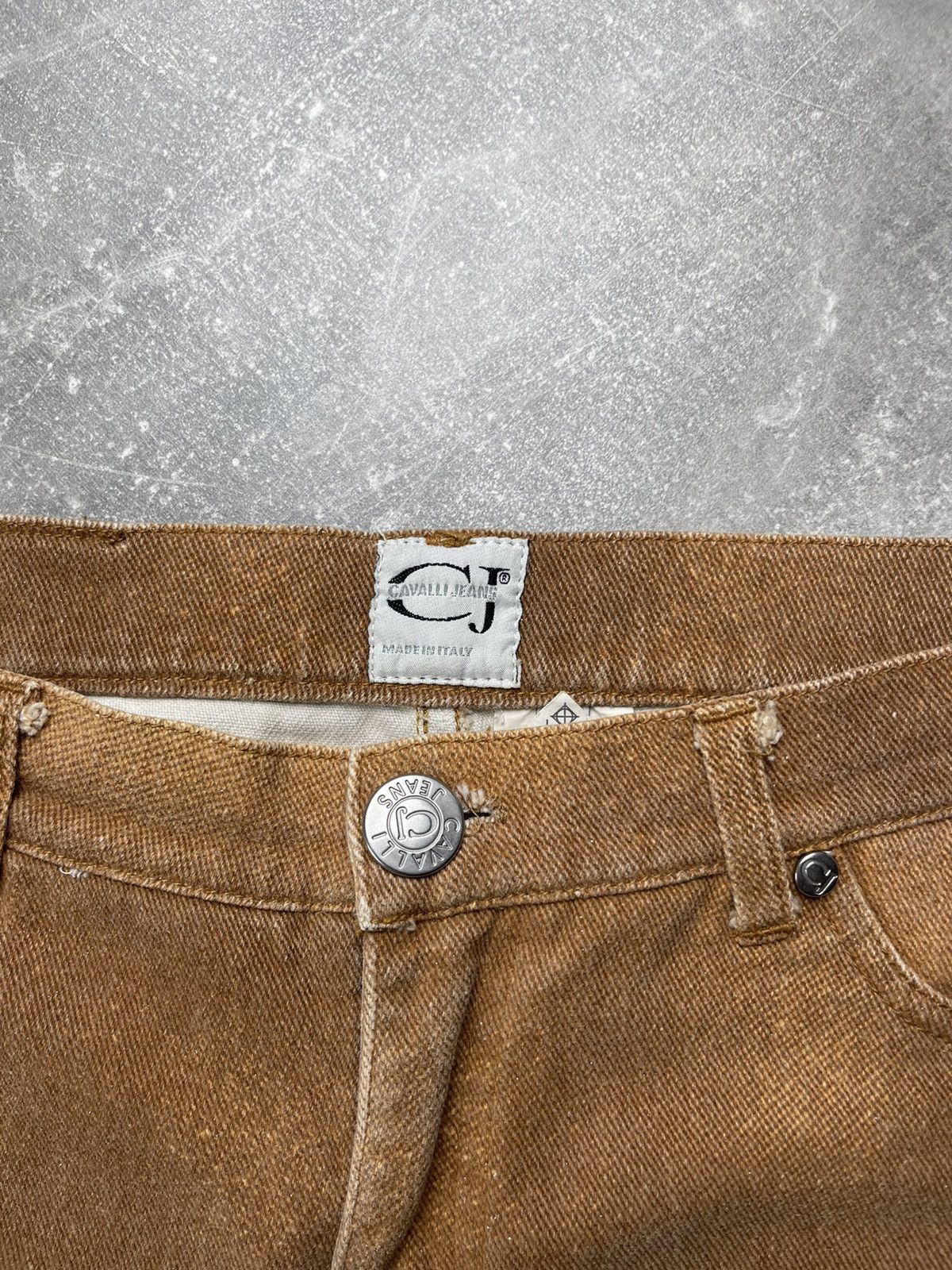 Roberto Cavalli Cavalli Jeans Vintage Denim Jenas Brown Beer Tan Size 29 Size 29" - 10 Thumbnail