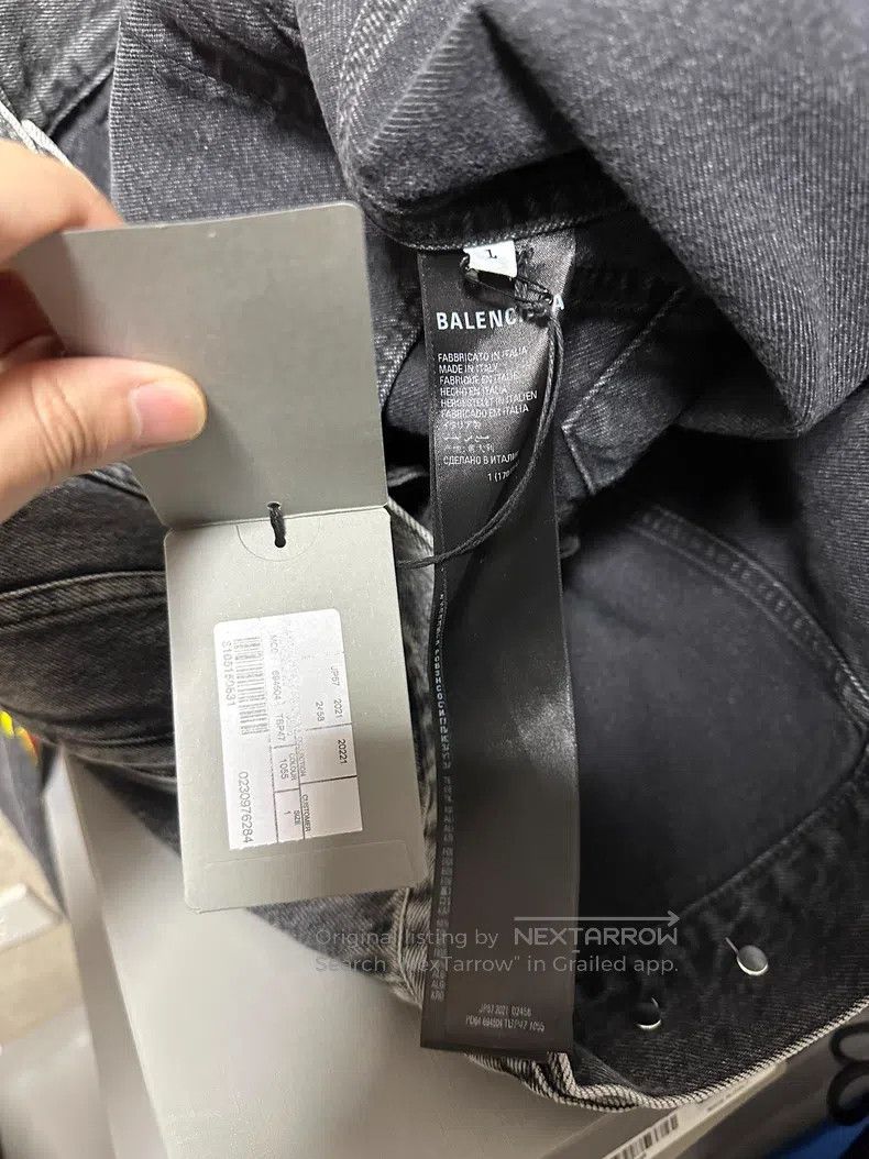 Balenciaga Balenciaga Rock Band Lightning Logo Denim Jacket Size US S / EU 44-46 / 1 - 6 Thumbnail