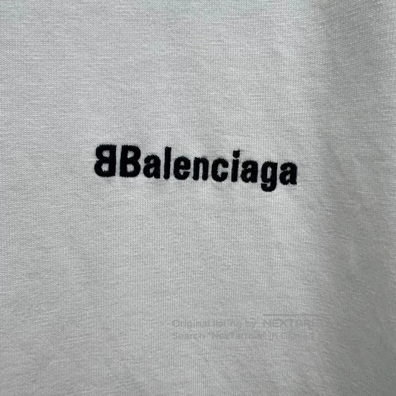 Balenciaga Balenciaga Double B Embroidered White T-Shirt. Size US M / EU 48-50 / 2 - 3 Thumbnail