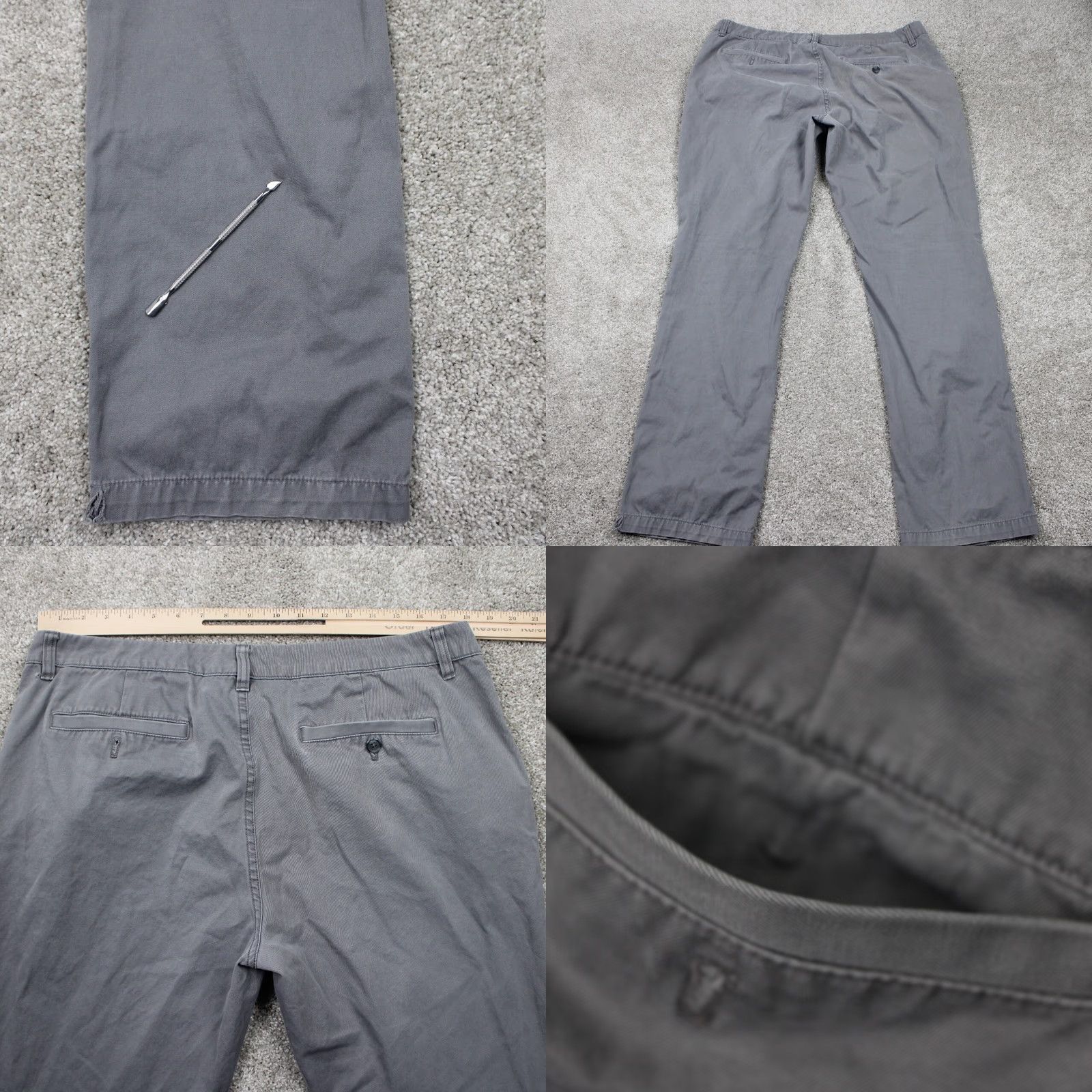 Pendleton Pendleton Pants Mens 38 Gray Chino Flat Front Straight Leg Inseam 32" Regular Warm Causal Workwear Logo 100% Cotton Fabric Type: Canvas Size US 38 / EU 54 - 8 Thumbnail