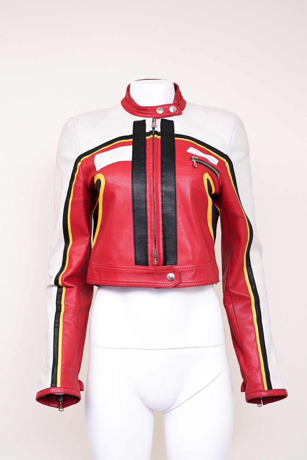 Dolce & Gabbana Dolce & Gabbana S/S 2001 Runway Leather Biker Jacket Size M / US 6-8 / IT 42-44 - 6 Thumbnail