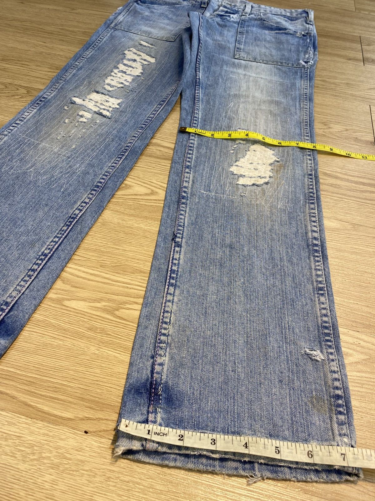 Ralph Lauren Ralph Lauren Bush Pants Distress Denim Size US 31 - 15 Thumbnail