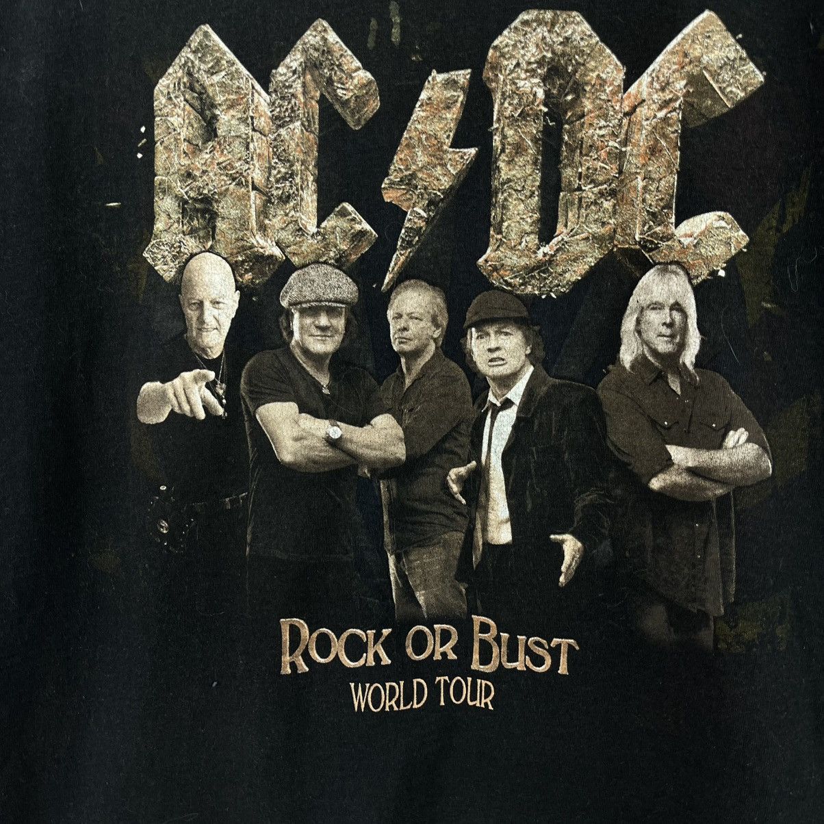 AC/DC Ac/Dc Rock or Bust World Tour 2015 Big Logo Size M Size US M / EU 48-50 / 2 - 3 Thumbnail