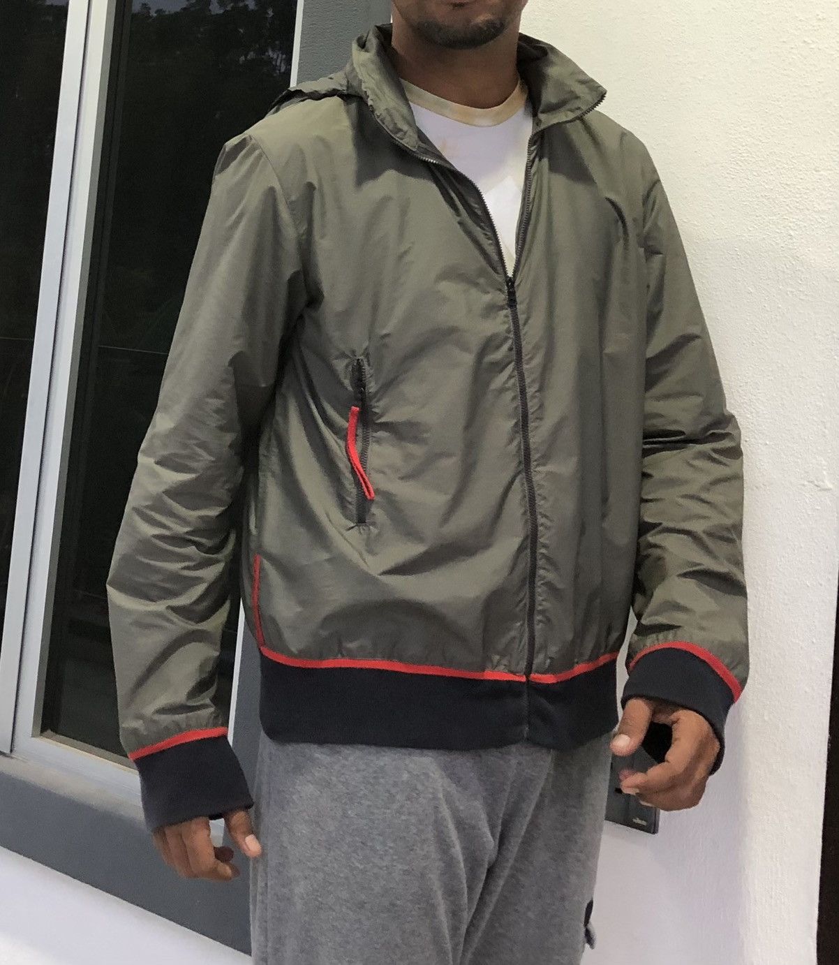 Prada Prada Sport SS00 Stash Pocket Nylon Zip Up Bomber Jacket Size US M / EU 48-50 / 2 - 3 Thumbnail