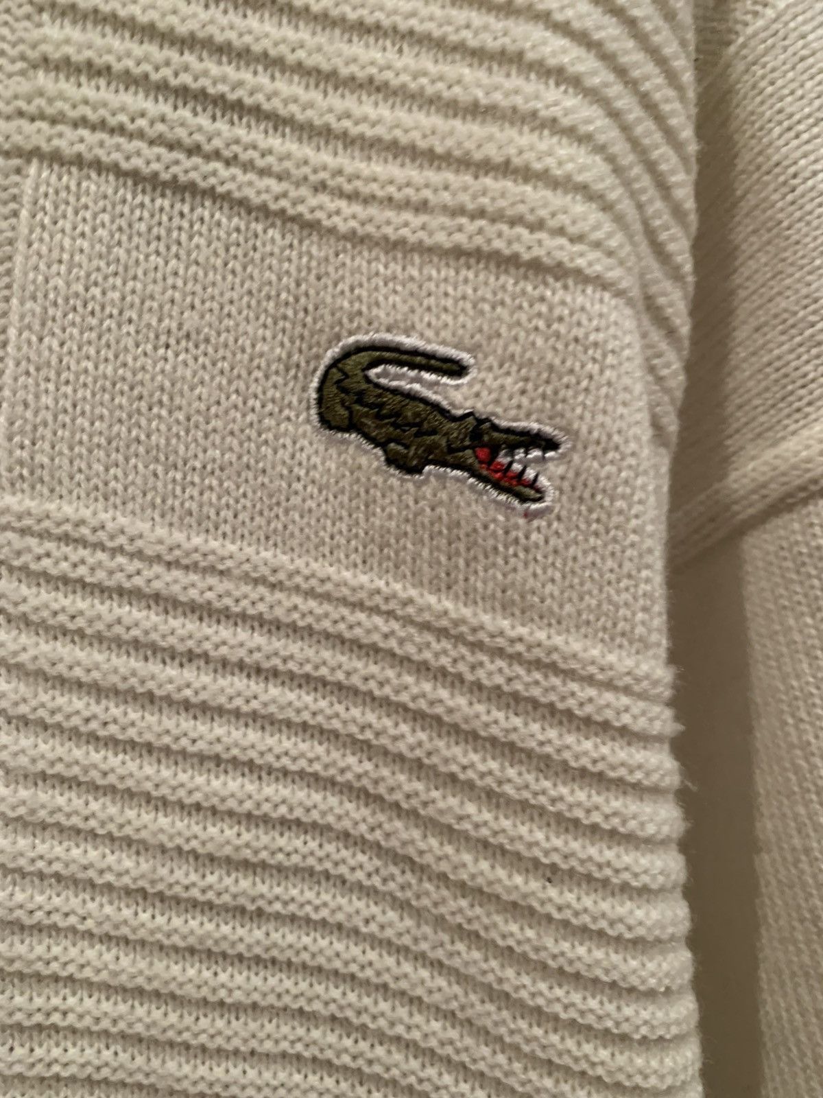 Lacoste Rare Lacoste Chemise Knit retro 90's sweater Size US XXL / EU 58 / 5 - 3 Thumbnail