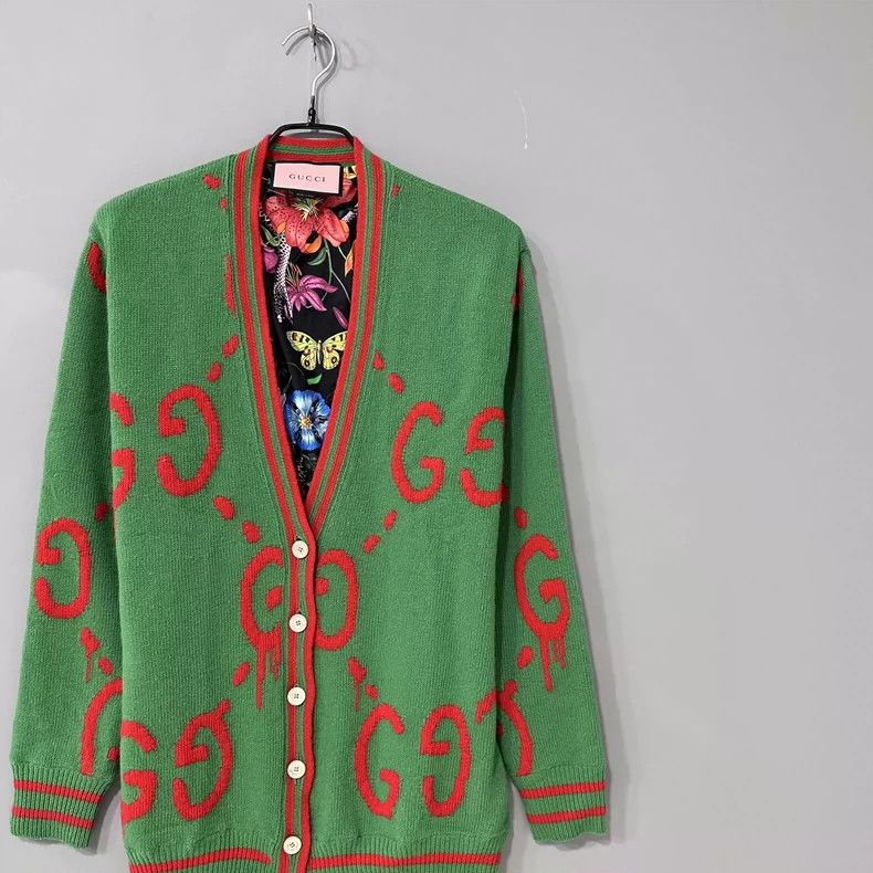 GUCCI フローラ パーカー Lサイズ オリーブグリーン Gucci Pineapple GG Jacquard Sweatshirt 'Green' 683091-XKB70-3318