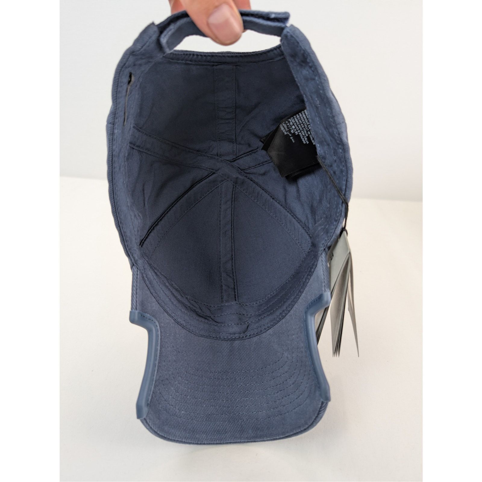 Balenciaga o1rshd1 Q:2 / Size: L / 3B Stencil Baseball Cap / Hat Blue Size ONE SIZE - 8 Thumbnail