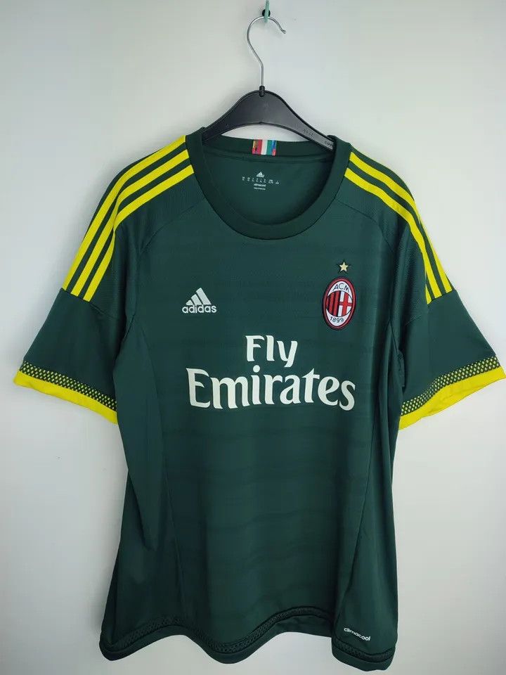 Adidas AC Milan 2015-16 THIRD FOOTBALL SHIRT SOCCER JERSEY ADIDAS Size US XL / EU 56 / 4 - 8 Thumbnail