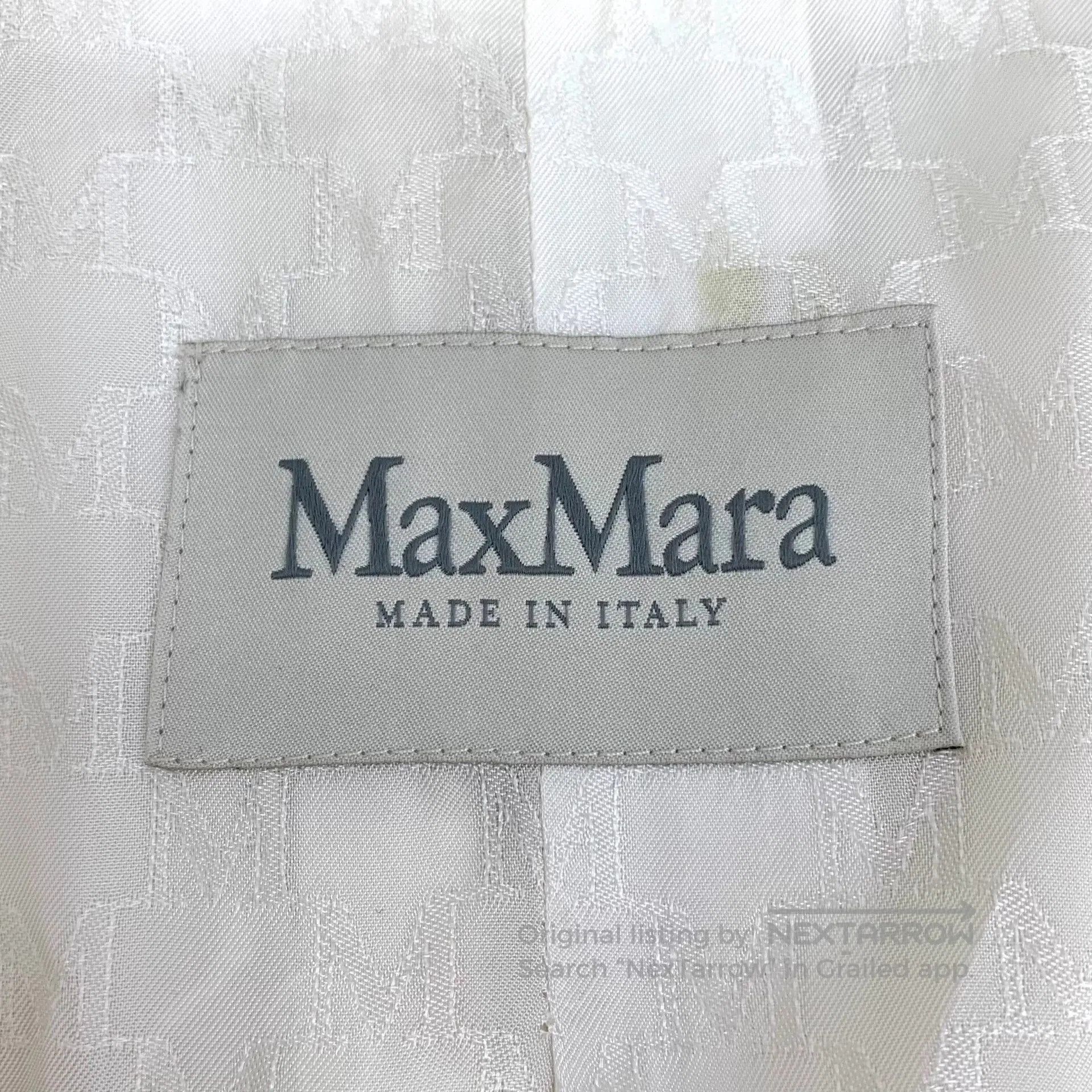 Other maxmara white wool belted coat 101801. Size US XS / EU 42 / 0 - 6 Thumbnail