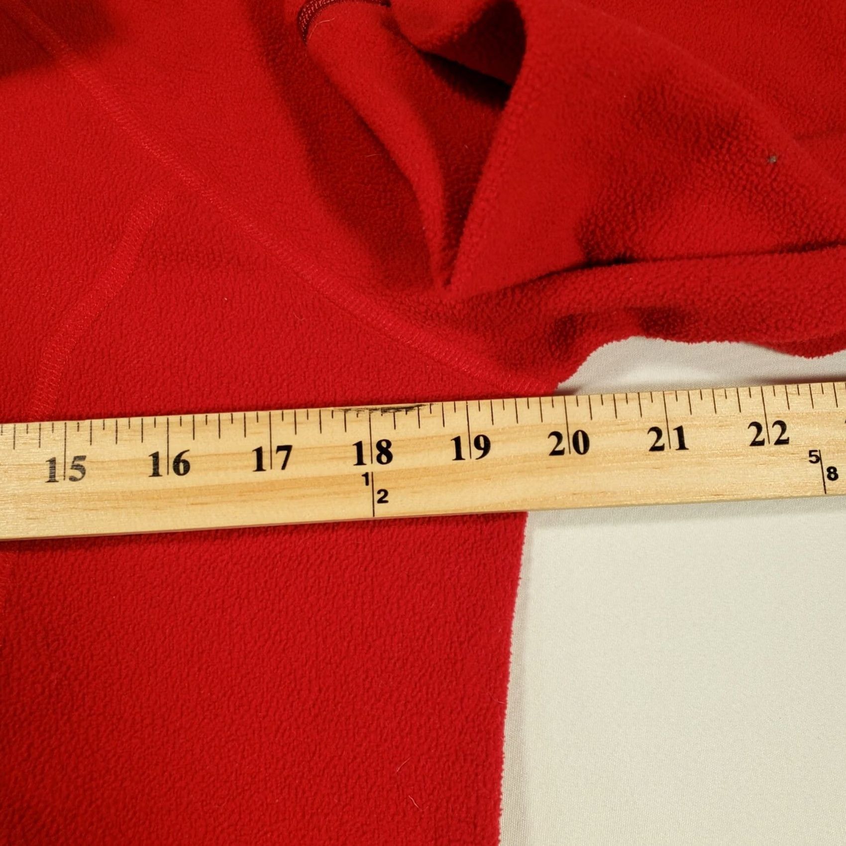 Vintage L.L. Bean Sweatshirt Womens M Medium Red Pullover 1/4 Zip Long Sleeves Fleece Size M / US 6-8 / IT 42-44 - 8 Thumbnail