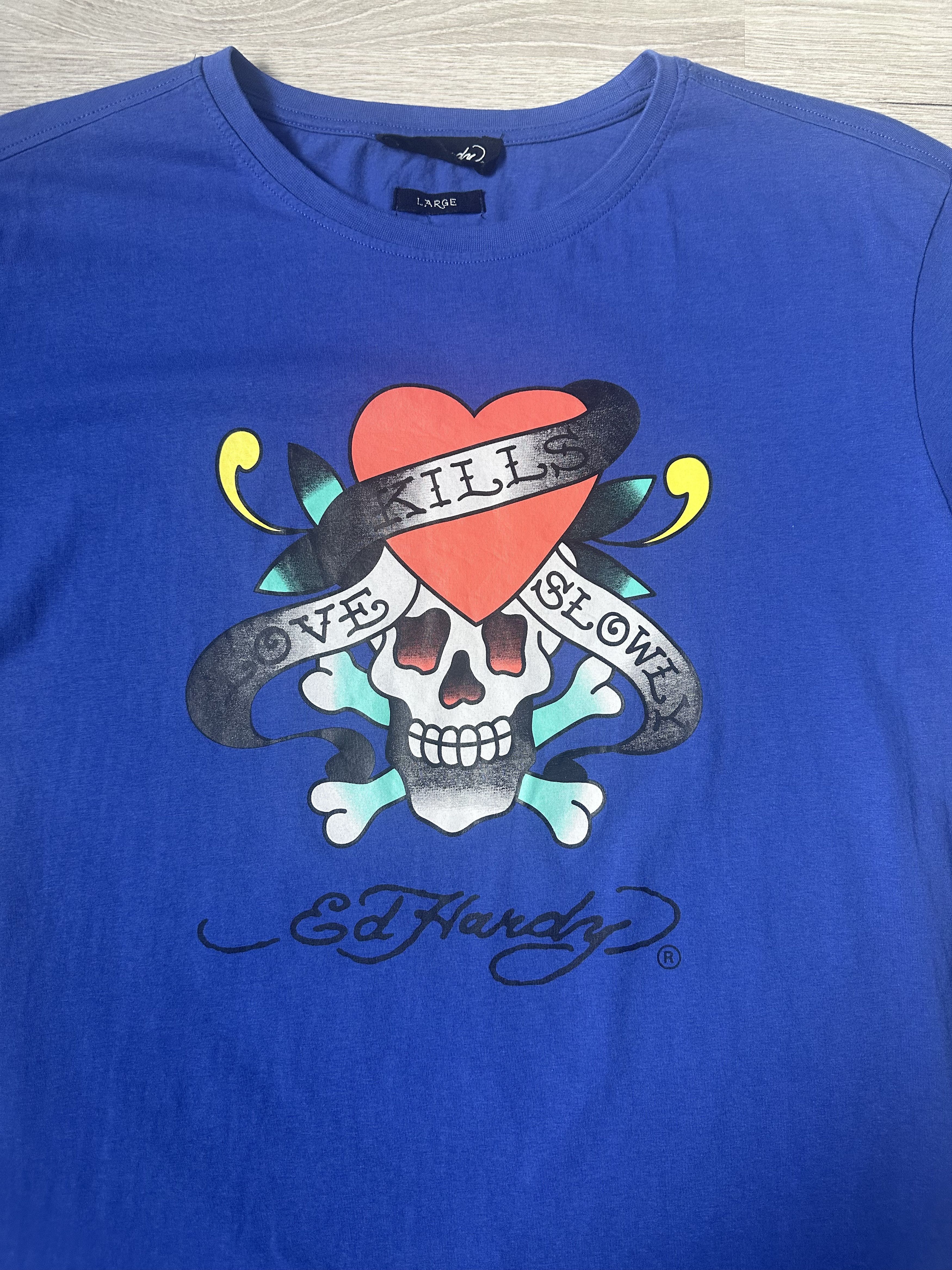 Ed Hardy × Vintage MENS T SHIRT ED HARDY BIG LOGO Size US M / EU 48-50 / 2 - 6 Thumbnail