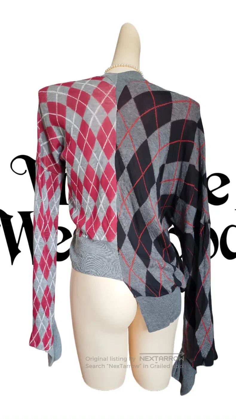 Vivienne Westwood Vivienne Westwood Diamond-shaped deformed sweater cardigan Size M / US 6-8 / IT 42-44 - 4 Thumbnail