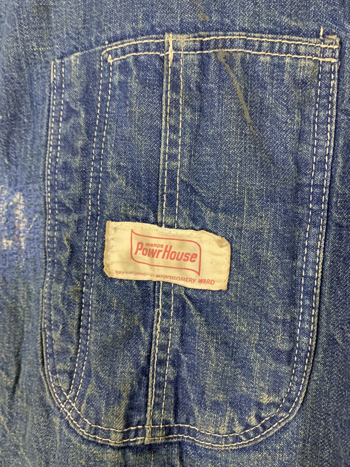 Original Montgomery × Vintage 1950’s Power House Blanket-Lined Denim Chore Worker Jacket Size US L / EU 52-54 / 3 - 4 Thumbnail