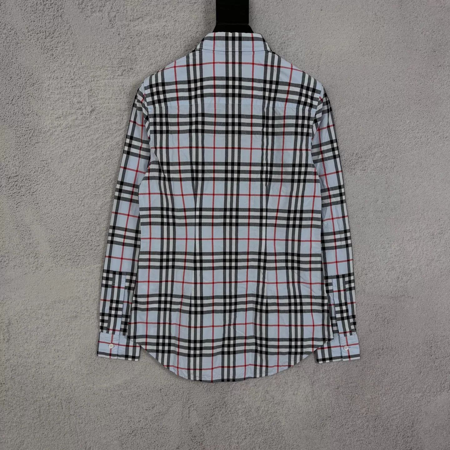 Burberry Burberry White & Blue Check Long-Sleeve Shirt Size 38 New Size XS / US 0-2 / IT 36-38 - 2 Thumbnail