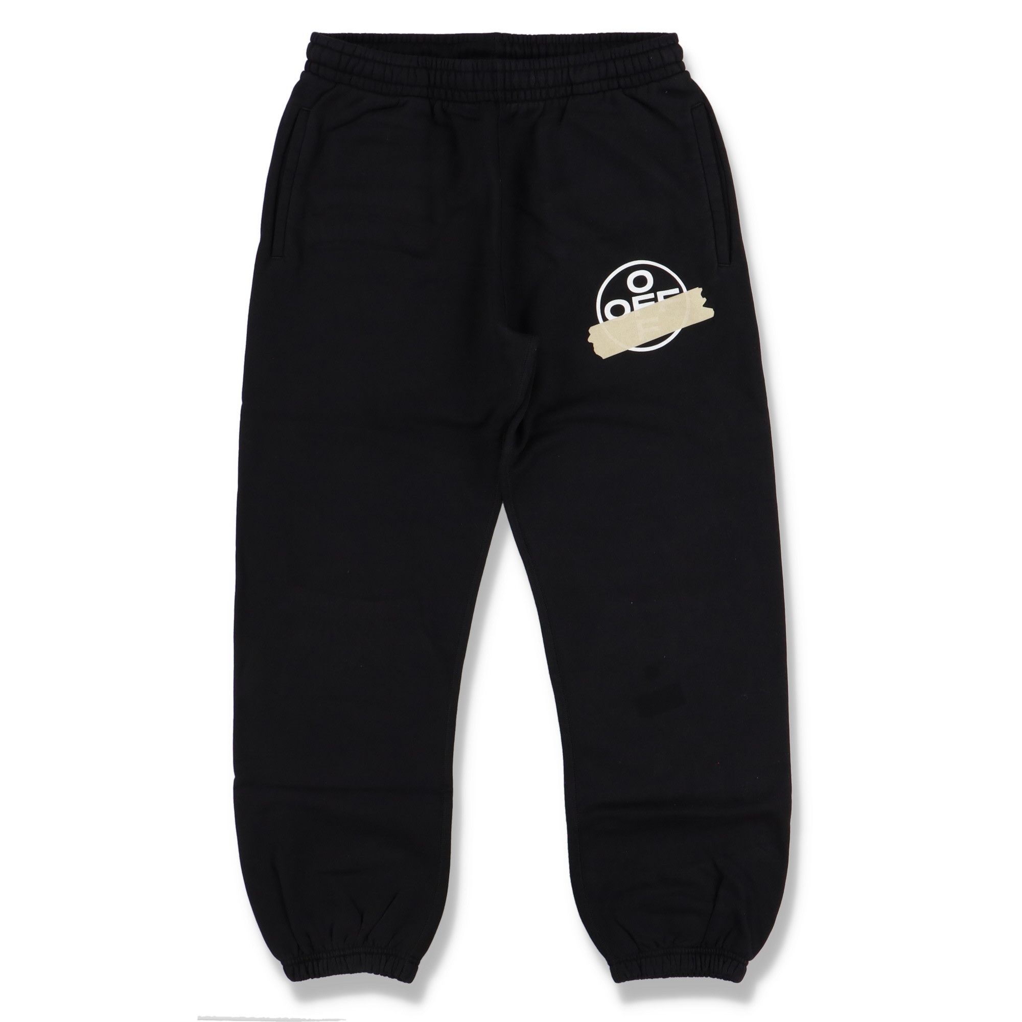 Black Tape Diagonals Logo Sweatpants