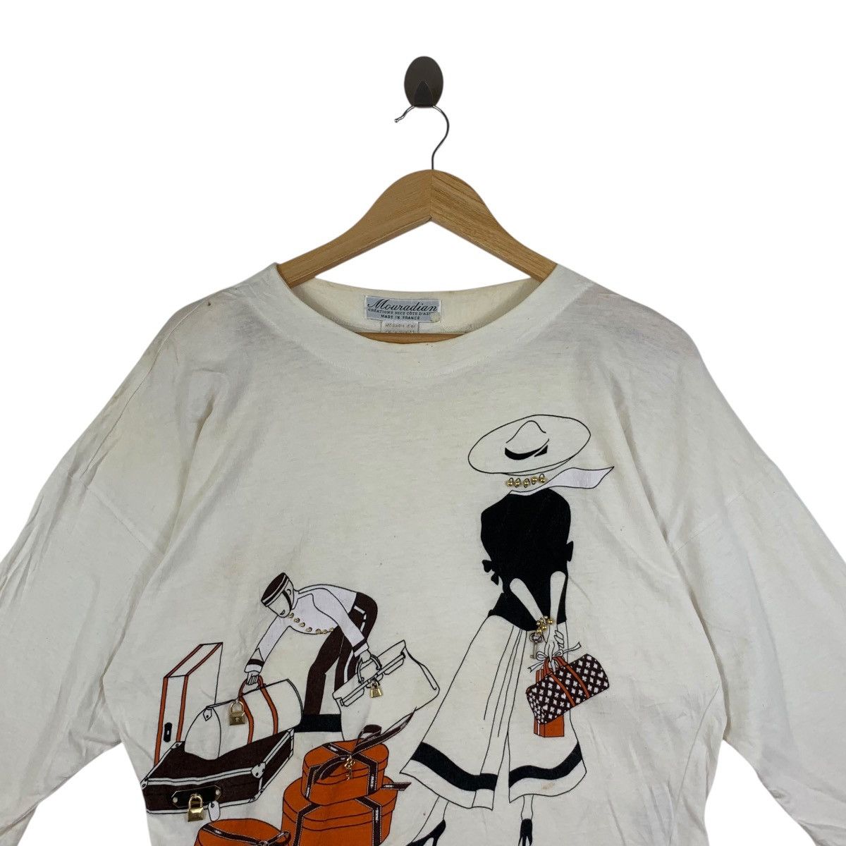 Vintage Vintage 1989 MOURADIAN CREATION Made In France Tee Shirt Size M / US 6-8 / IT 42-44 - 2 Thumbnail