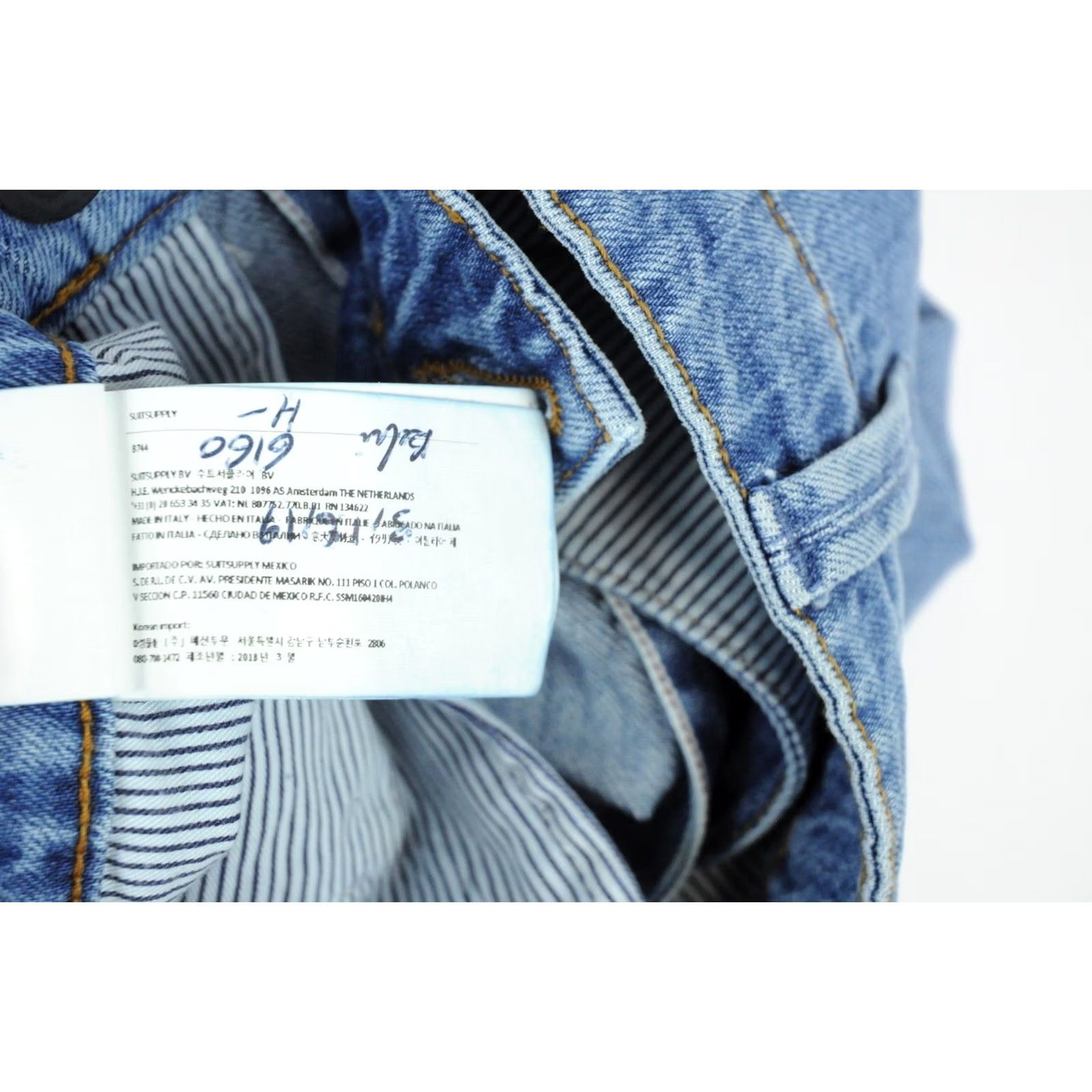 Suitsupply Suitsupply Selvedge Denim Goods Jeans Men W34/~L26 Regular Button Fly Faded Blue Size US 34 / EU 50 - 5 Thumbnail