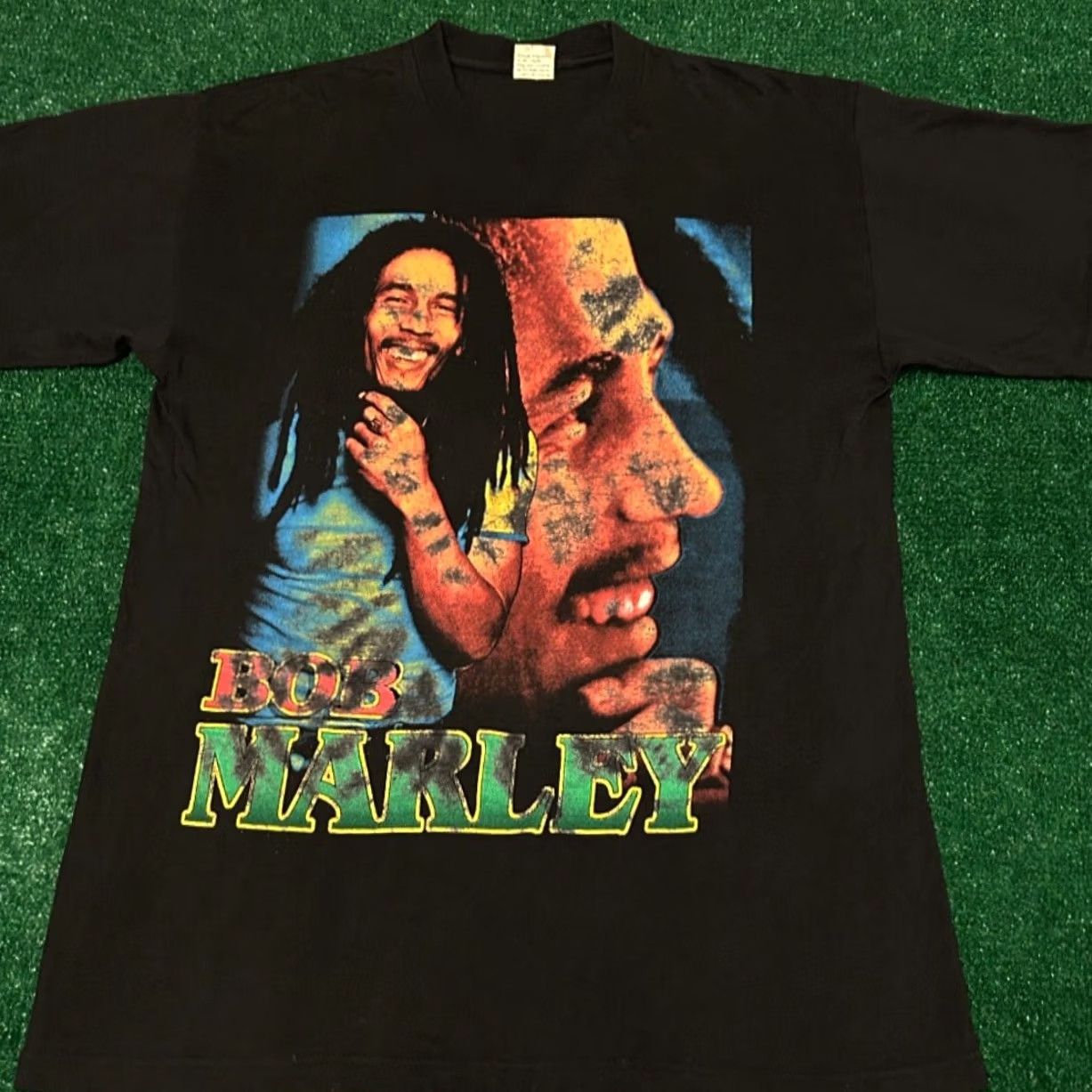 Vintage VINTAGE Bob Marley Rap Tee Shirt XL Distressed 90s VTG Shot The Sheriff Mens Size US XL / EU 56 / 4 - 6 Thumbnail
