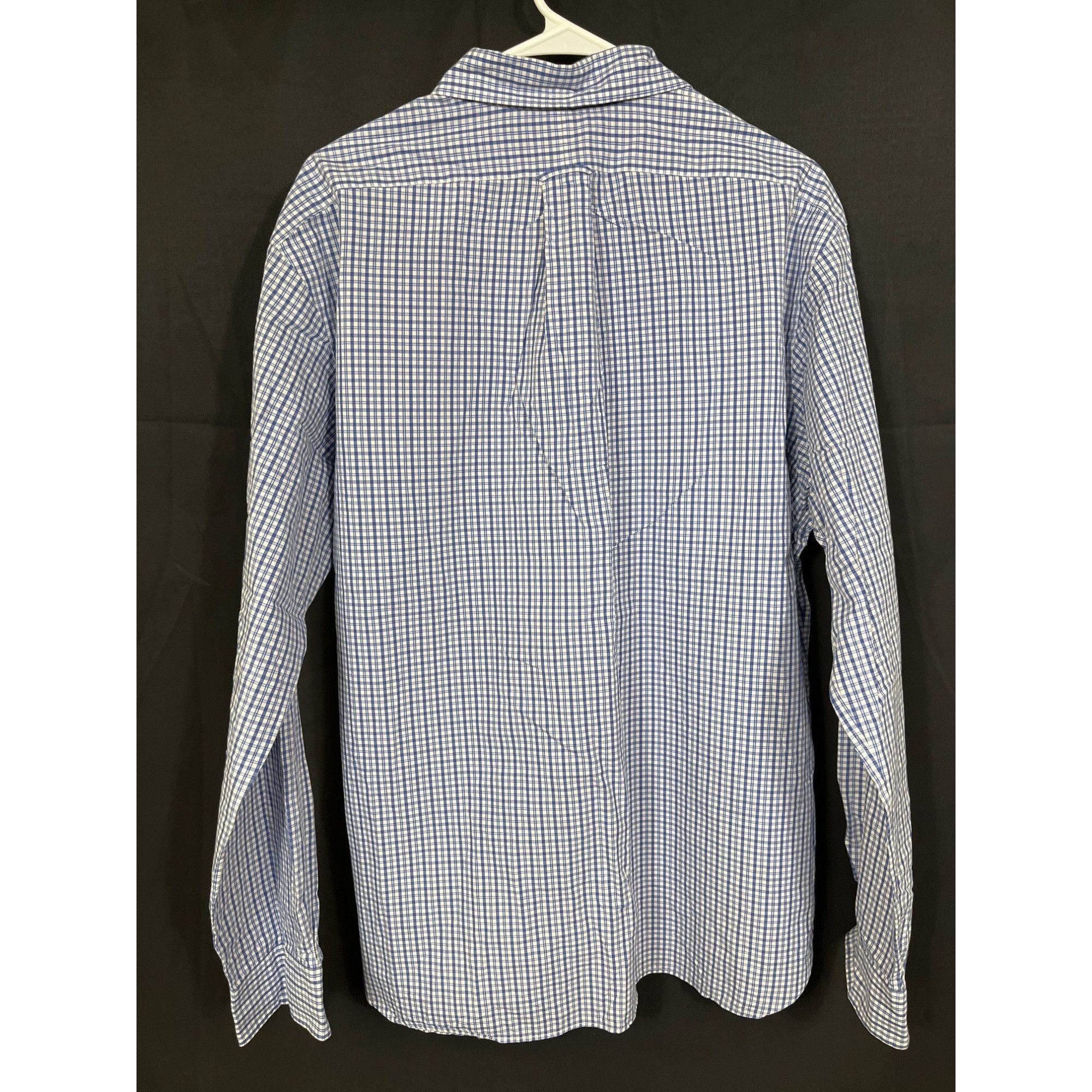 Ralph Lauren Ralph Lauren SKU 7739 Mens Blue and White Checkered Button D Size US XL / EU 56 / 4 - 2 Thumbnail