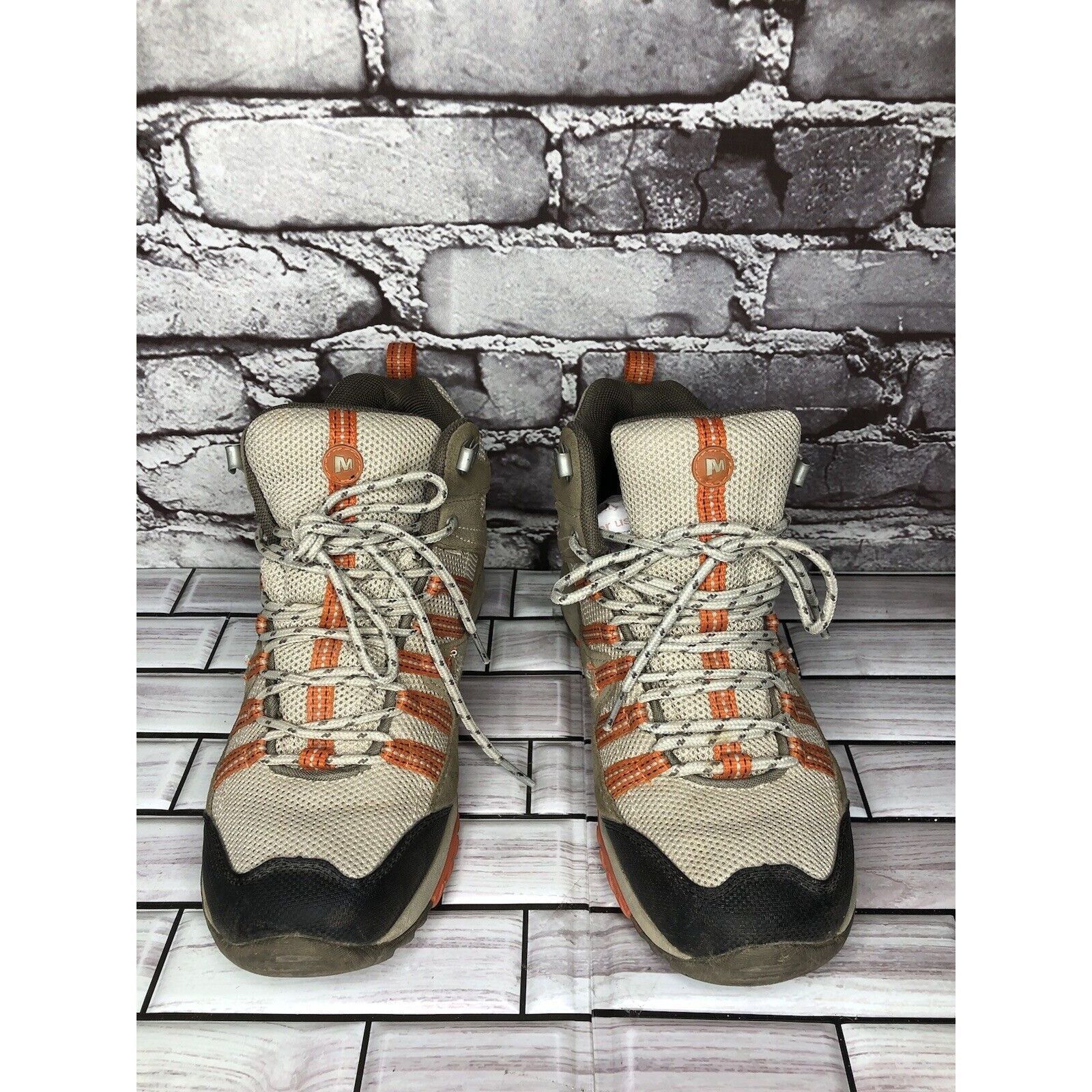 Merrell MERRELL Tuskora Waterproof Brindle Burnt Orange Hiking Boots Size US 8 / IT 38 - 18 Thumbnail