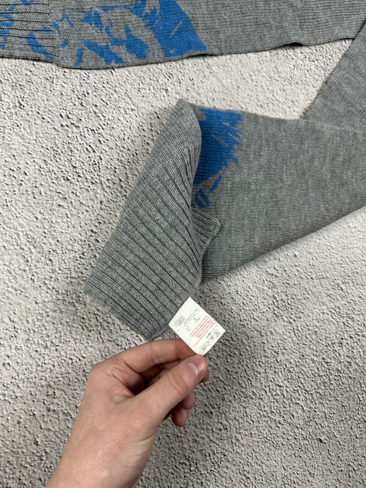 Diesel Vintage Diesel Scarf Big Logo Y2K Logo Gray 🧣 Size ONE SIZE - 5 Thumbnail