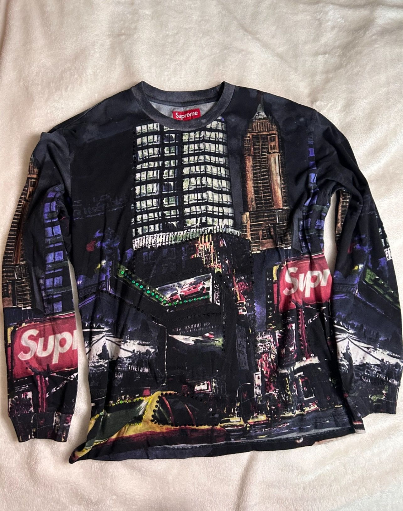 Supreme Supreme skyline sequin L/S top night Size US M / EU 48-50 / 2 - 1 Thumbnail
