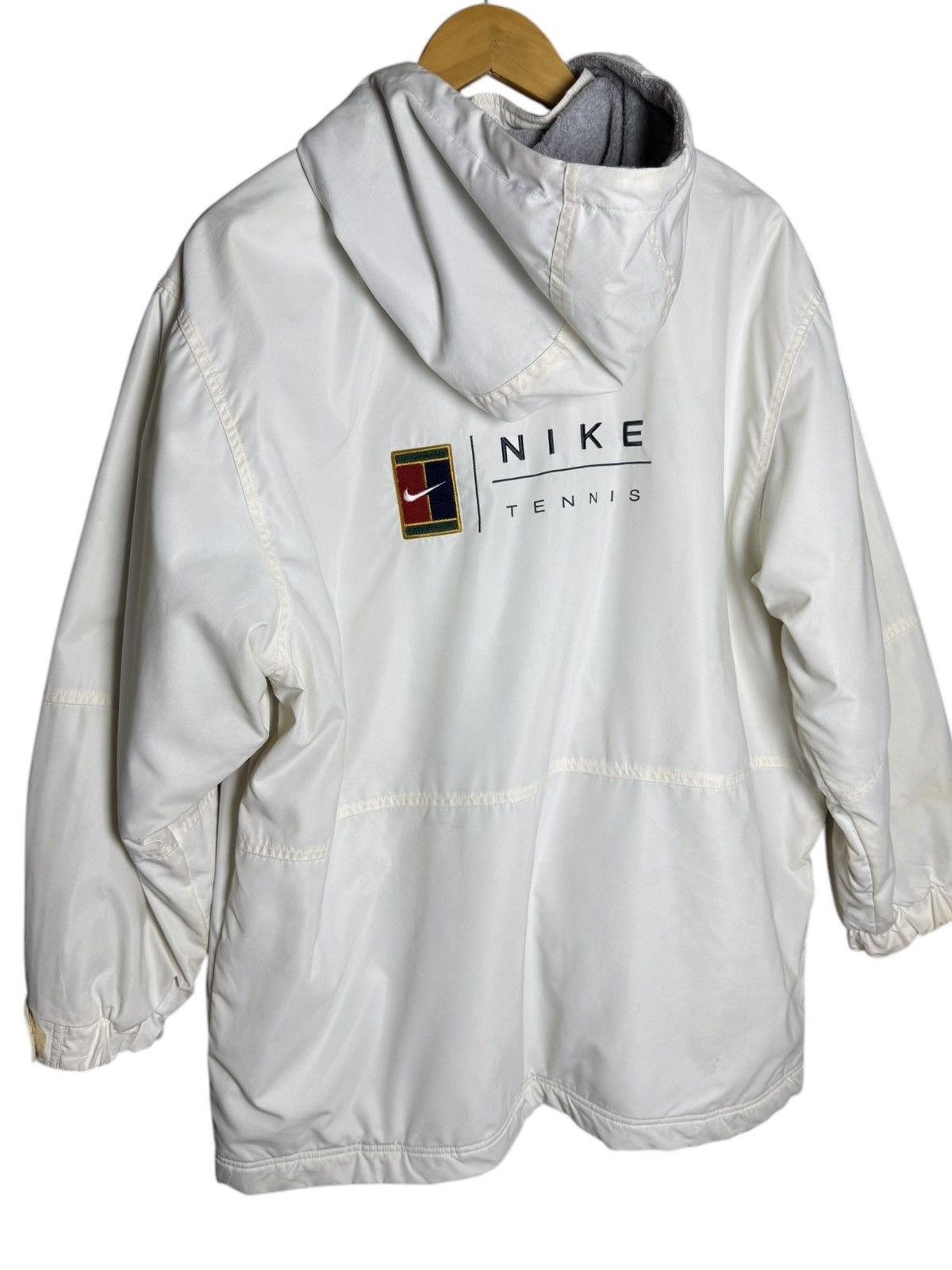 Nike × Vintage Vintage Nike Tennis Court Swoosh Parka Jacket Size L / US 10 / IT 46 - 8 Thumbnail
