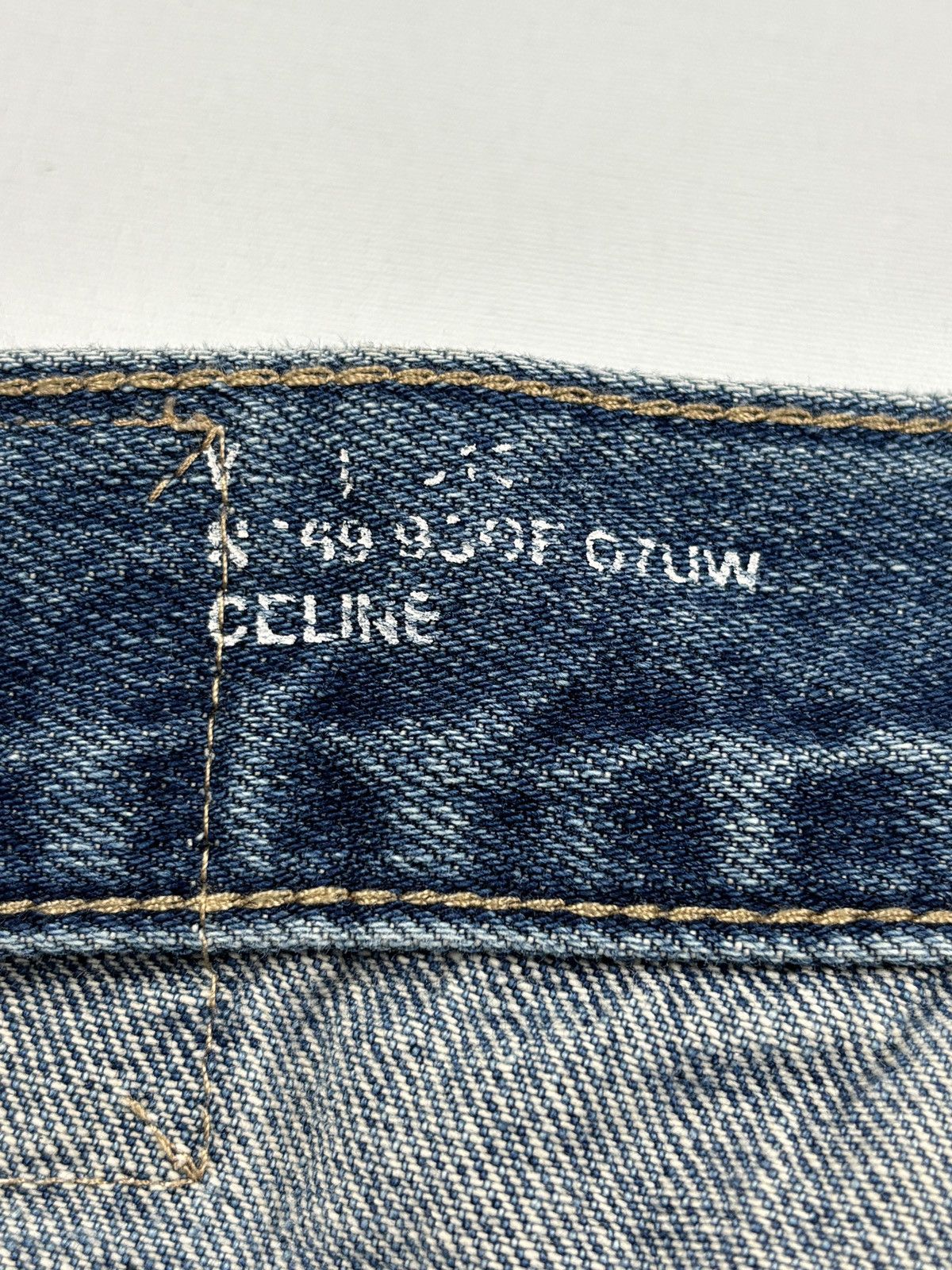 Celine Hedi Slimane - S/S 2020 Union Washed Flared Jeans Size 27" / US 4 / IT 40 - 10 Thumbnail