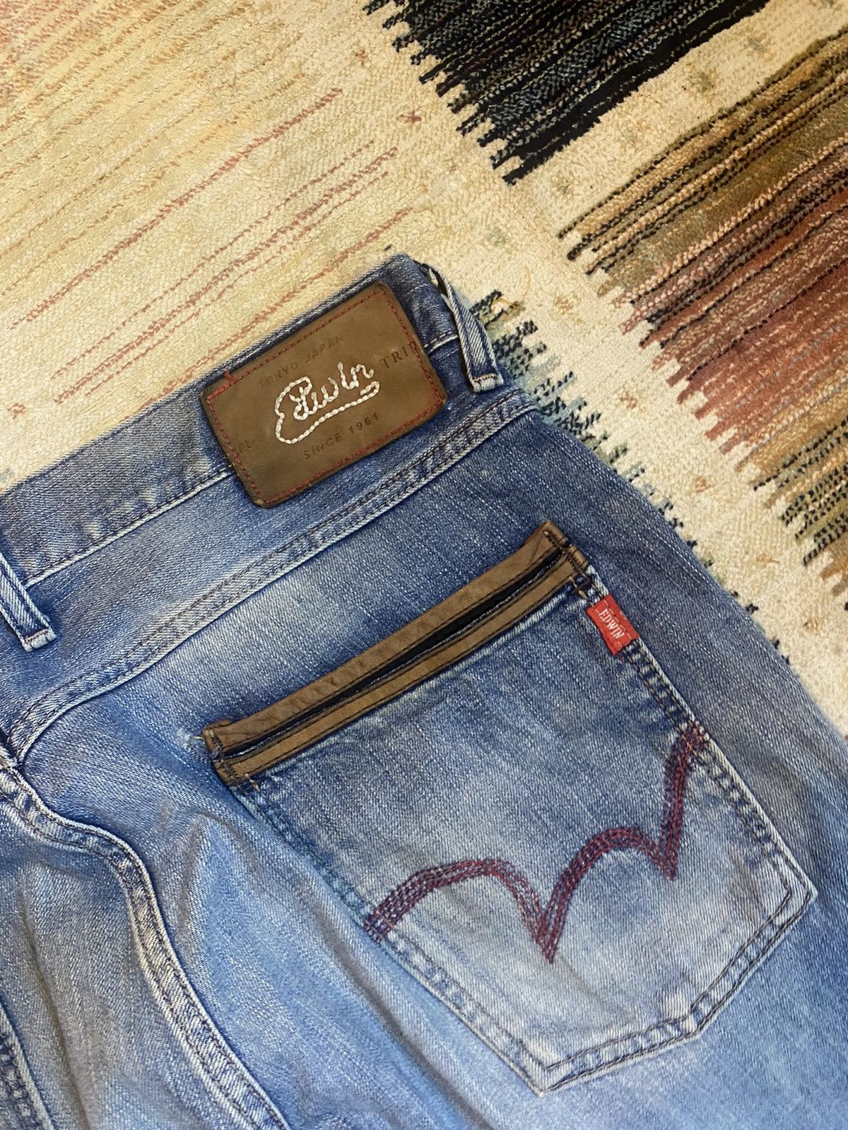 Edwin × Japanese Brand × Vintage 🇯🇵 Vintage Edwin jeans pants - japan Size US 39 - 9 Thumbnail