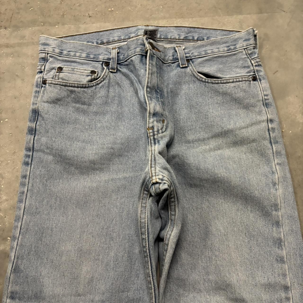 Japanese Brand × Vintage Crazy Vintage Y2K/2000s Light Wash Streetwear Essential Denim Jeans! Size US 34 / EU 50 - 5 Thumbnail
