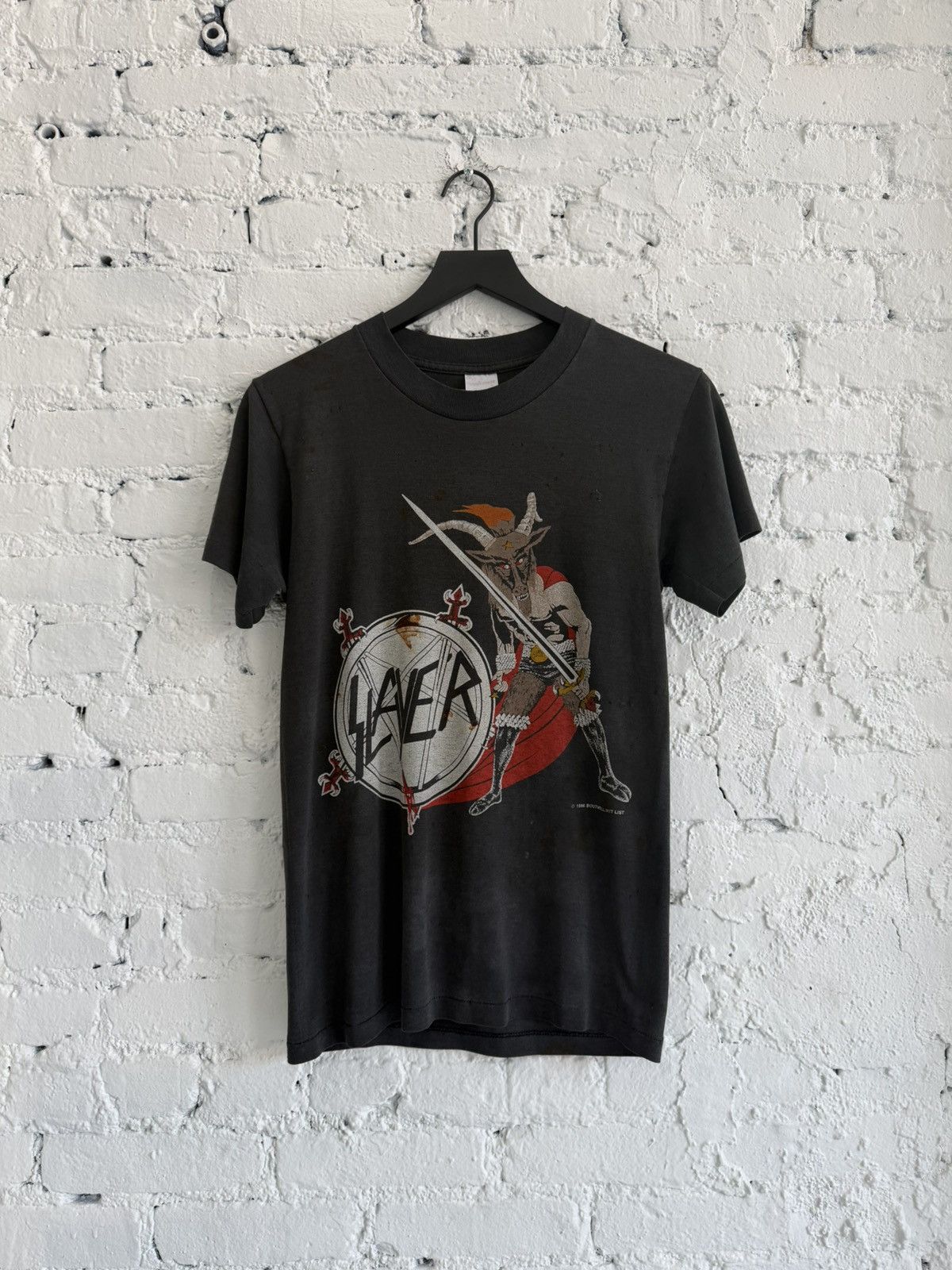 Vintage VINTAGE 1986 SLAYER ‘HAUNTING OF THE CHAPEL’ TEE Size US M / EU 48-50 / 2 - 1 Thumbnail