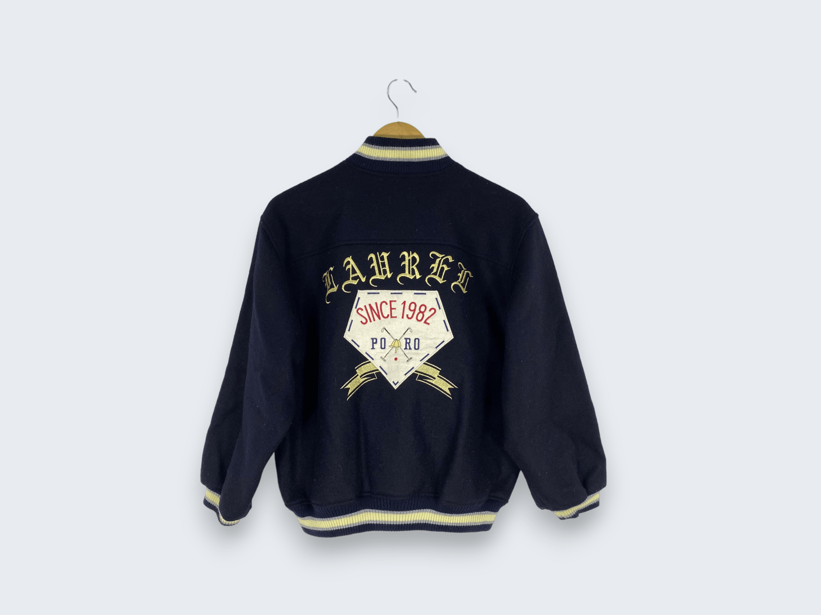 Vintage Vintage Femme Laurel Po Ro Varsity Jacket Wool Size US M / EU 48-50 / 2 - 2 Thumbnail