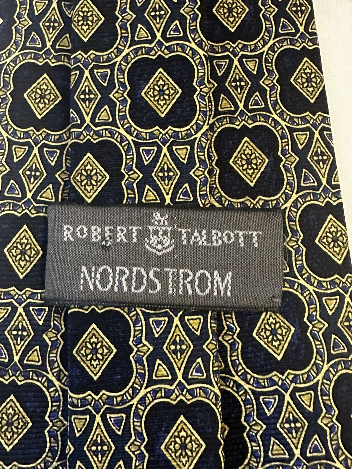 Robert Talbott Robert Talbott for Nordstrom navy and gold silk necktie Size ONE SIZE - 2 Thumbnail