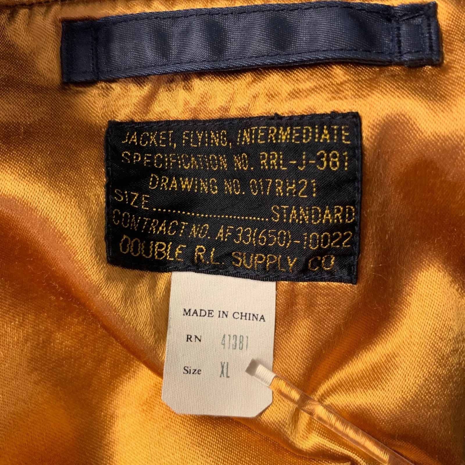 Ralph Lauren RRL by RALPH LAUREN Size XL Navy Patches Nylon Bomber Jacket Size US XL / EU 56 / 4 - 6 Thumbnail