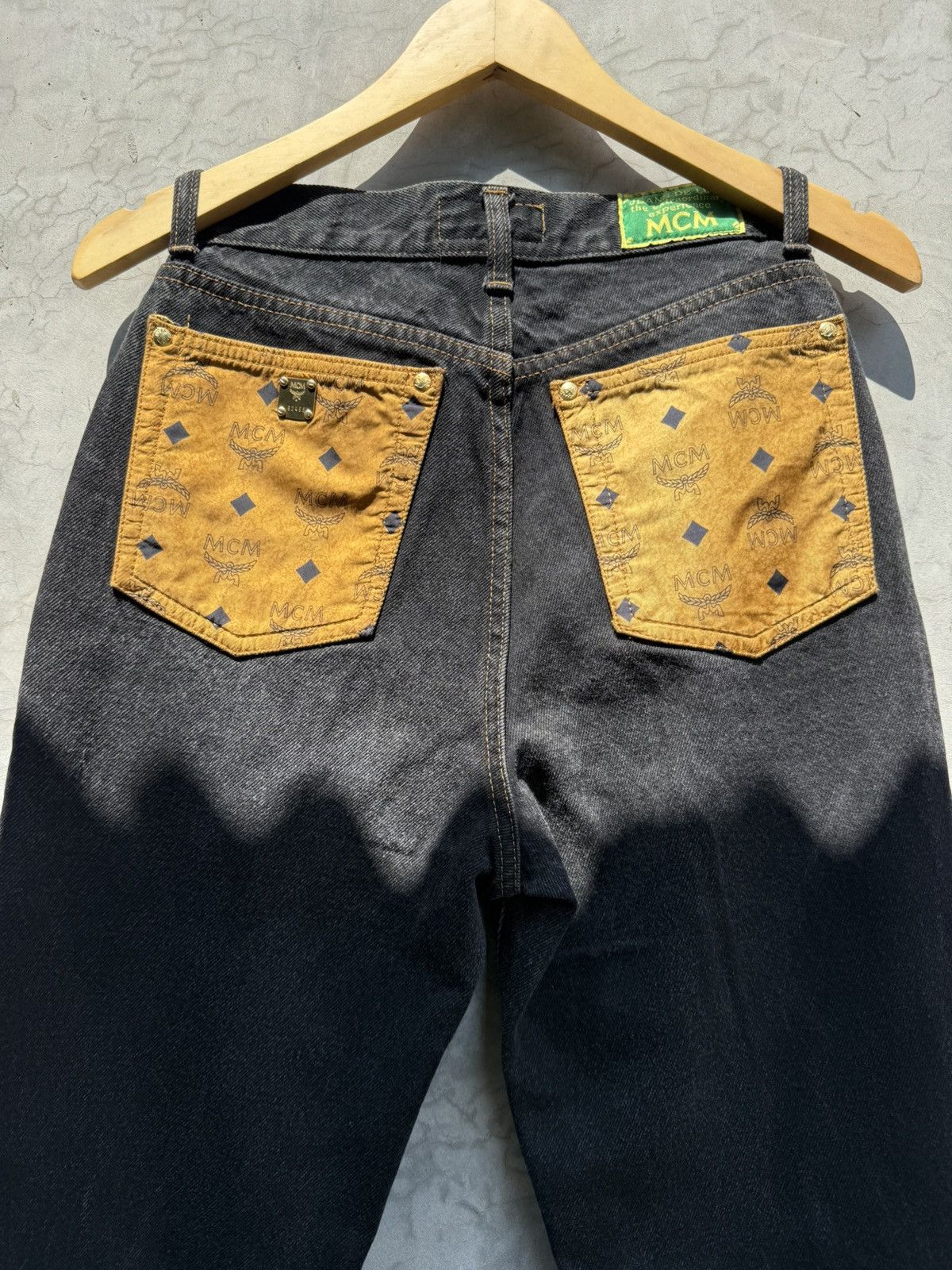 MCM Vintage Mcm denim pant monogram Size 28" / US 6 / IT 42 - 2 Thumbnail