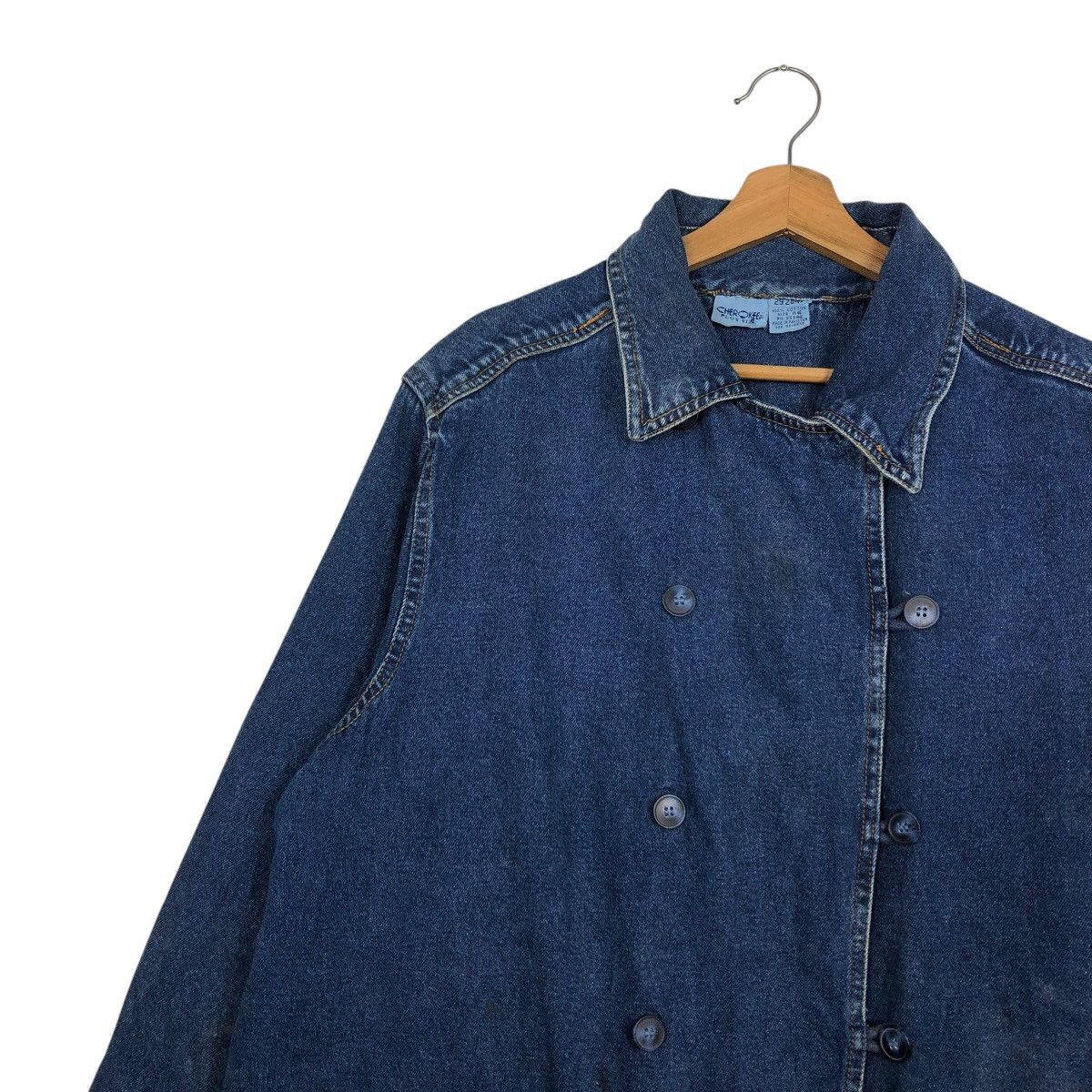 Japanese Brand 🔥VINTAGE CHORE WORK DENIM JACKET CHEROKEE ISSEY MIYAKE Size US L / EU 52-54 / 3 - 9 Thumbnail