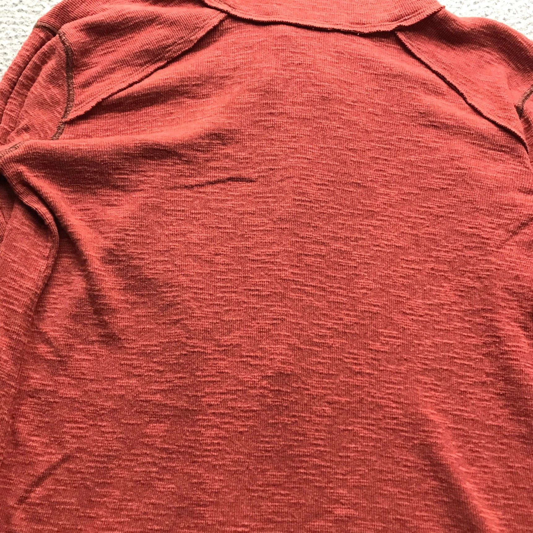 Vintage We The Free Kori Split Back Turtleneck Rust Shirt S Long Sleeve Size S / US 4 / IT 40 - 7 Thumbnail