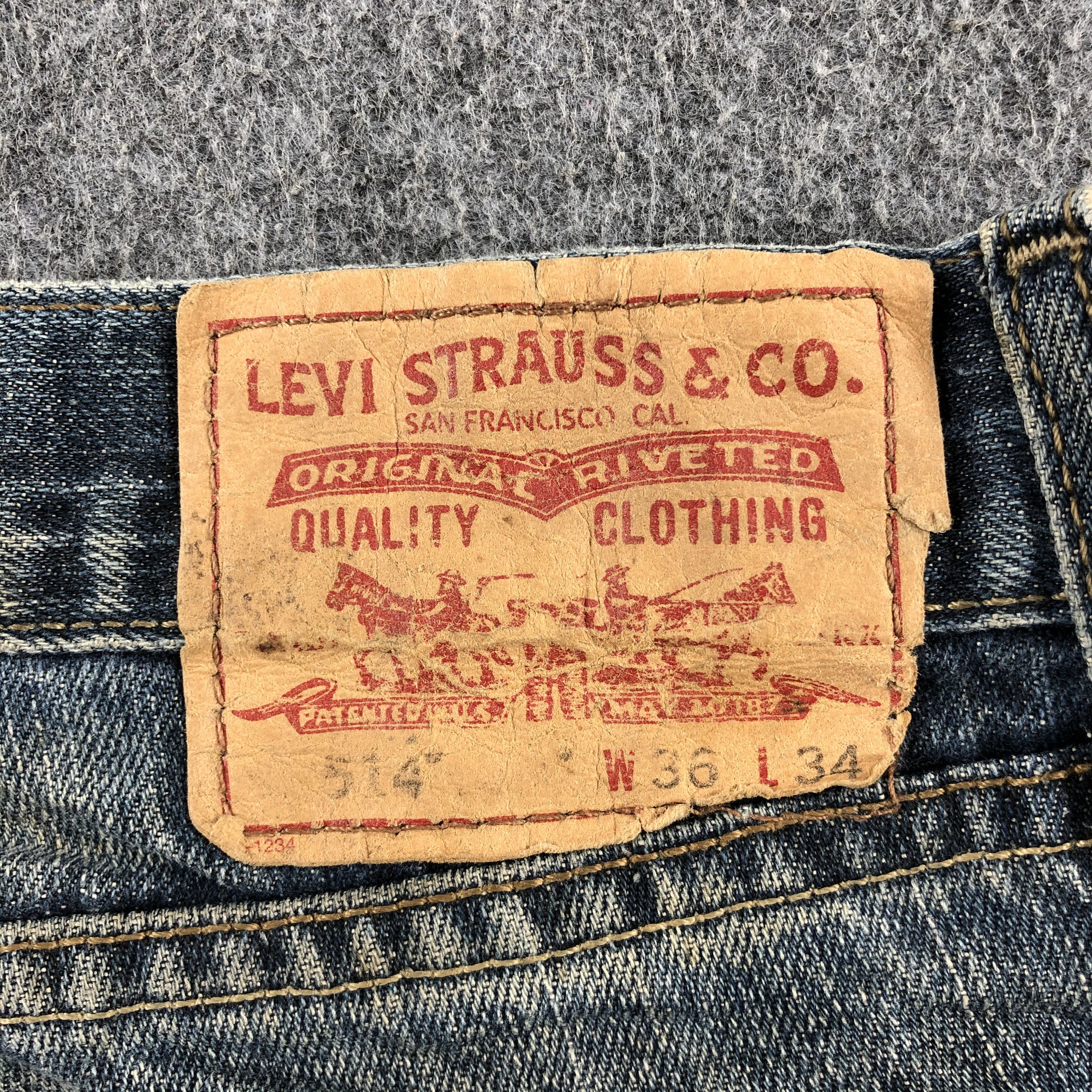 Levi's Vintage Blue Wash Levis 514 Jeans-J2625 Size US 36 / EU 52 - 5 Thumbnail