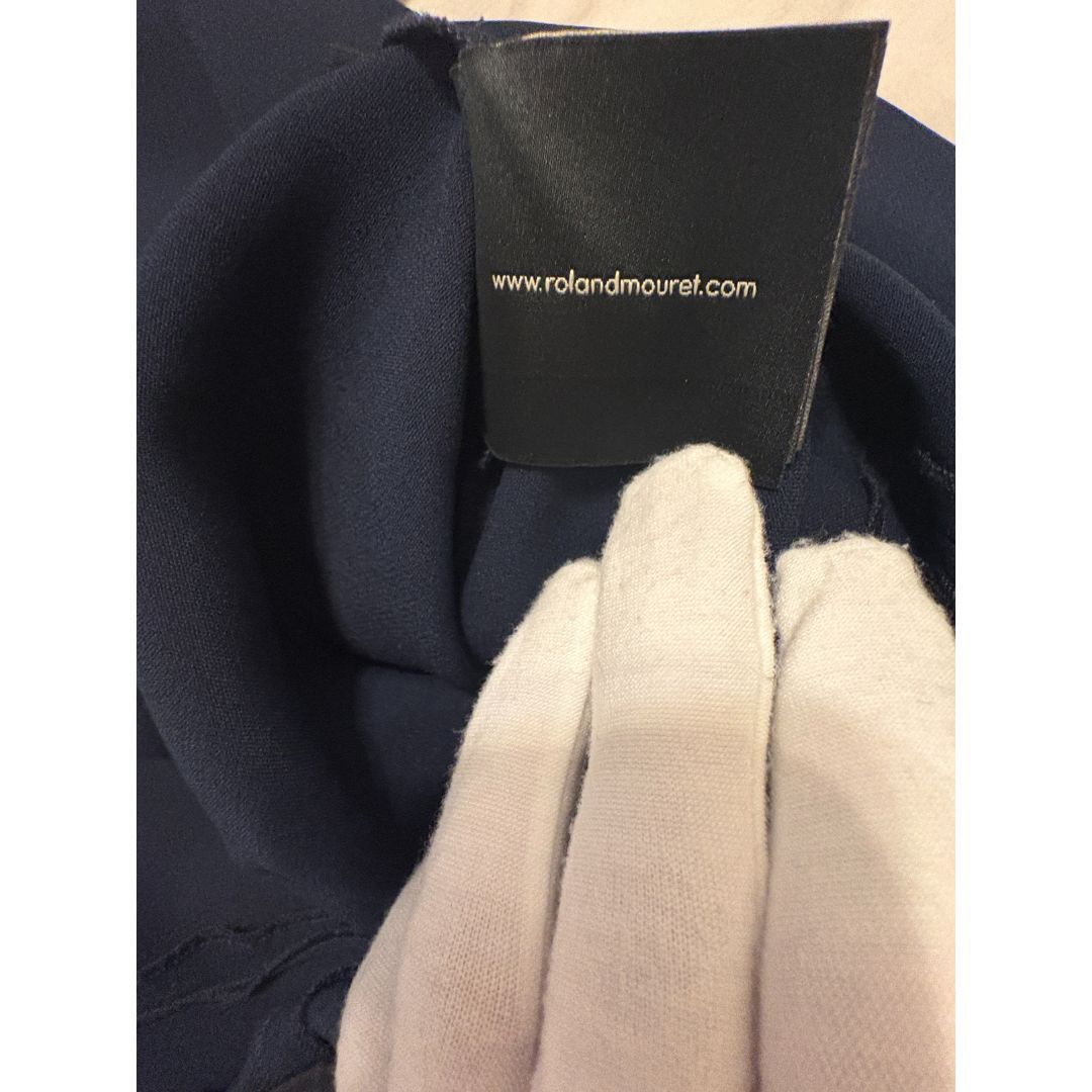 Roland Mouret Roland Mouret Blue Wide Leg High-Rise Pants – Size 2 Size 26" / US 2 / IT 38 - 9 Thumbnail