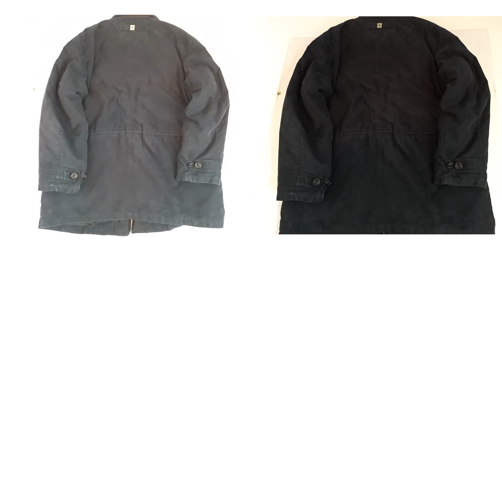 Rains VINTAGE Rain Forest Coat Parka Long XXL Black Polyester Lined Full Zip Buttons Rain Wind Weather Mens Size US XXL / EU 58 / 5 - 9 Thumbnail