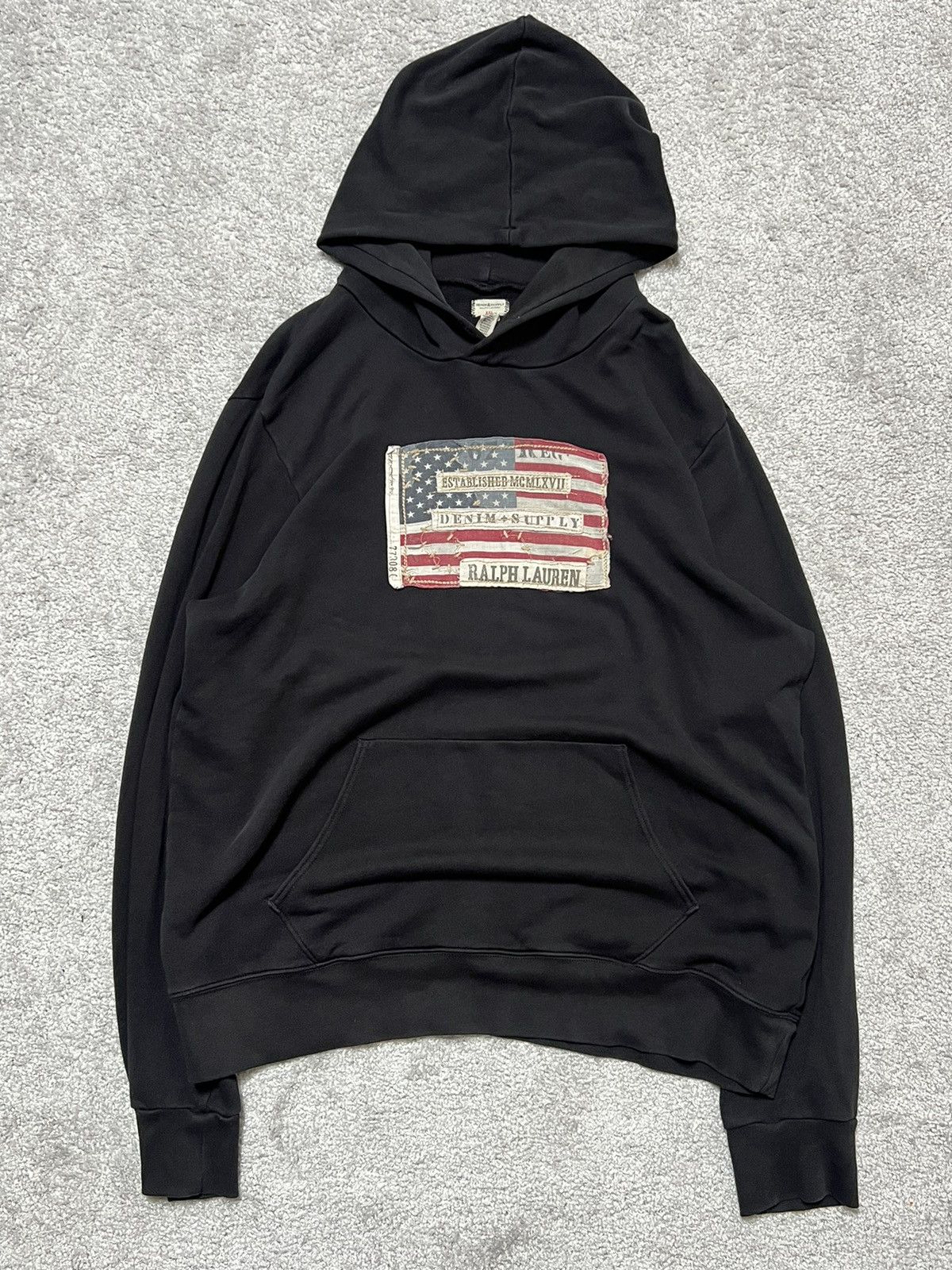 Denim & Supply Ralph Lauren Ralph Lauren Denim & Supply Flag Baggy Fit Hoodie Size US XXL / EU 58 / 5 - 2 Thumbnail