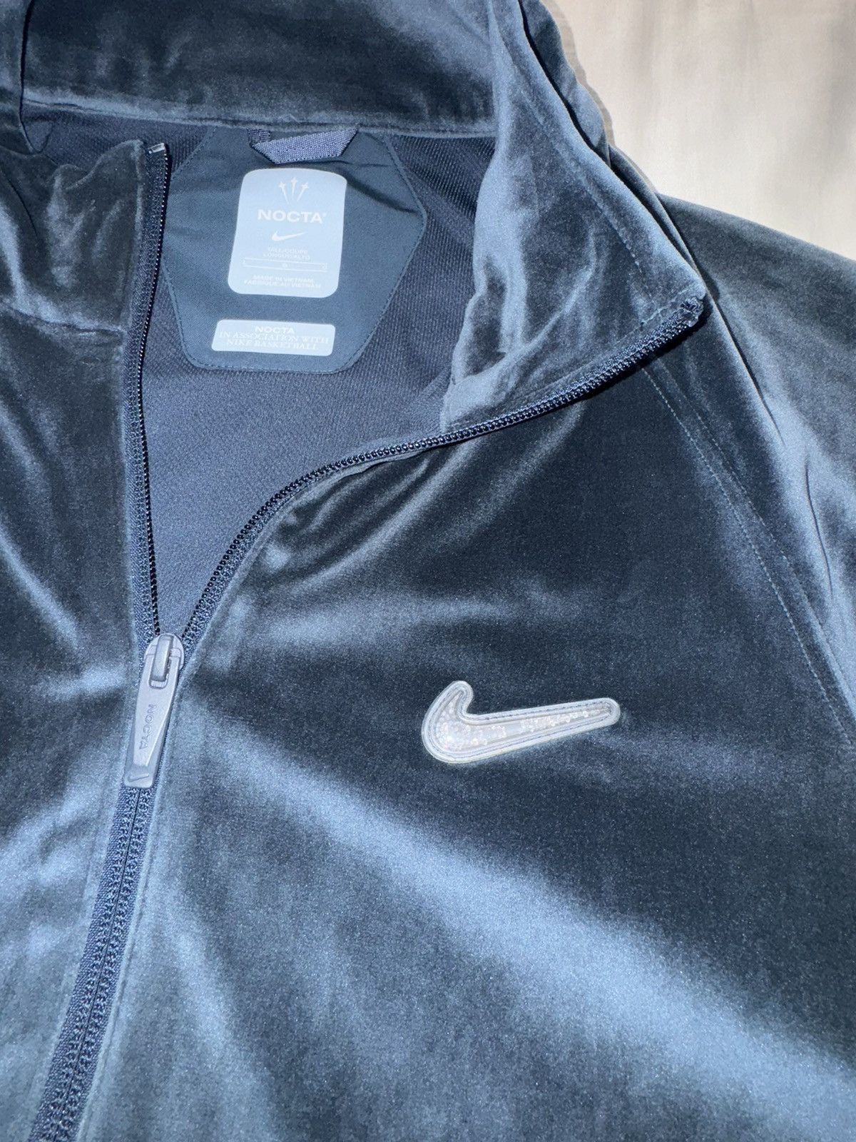 Drake × NOCTA × Nike Nocta Nike Velour Zip Jacket Size US L / EU 52-54 / 3 - 4 Thumbnail