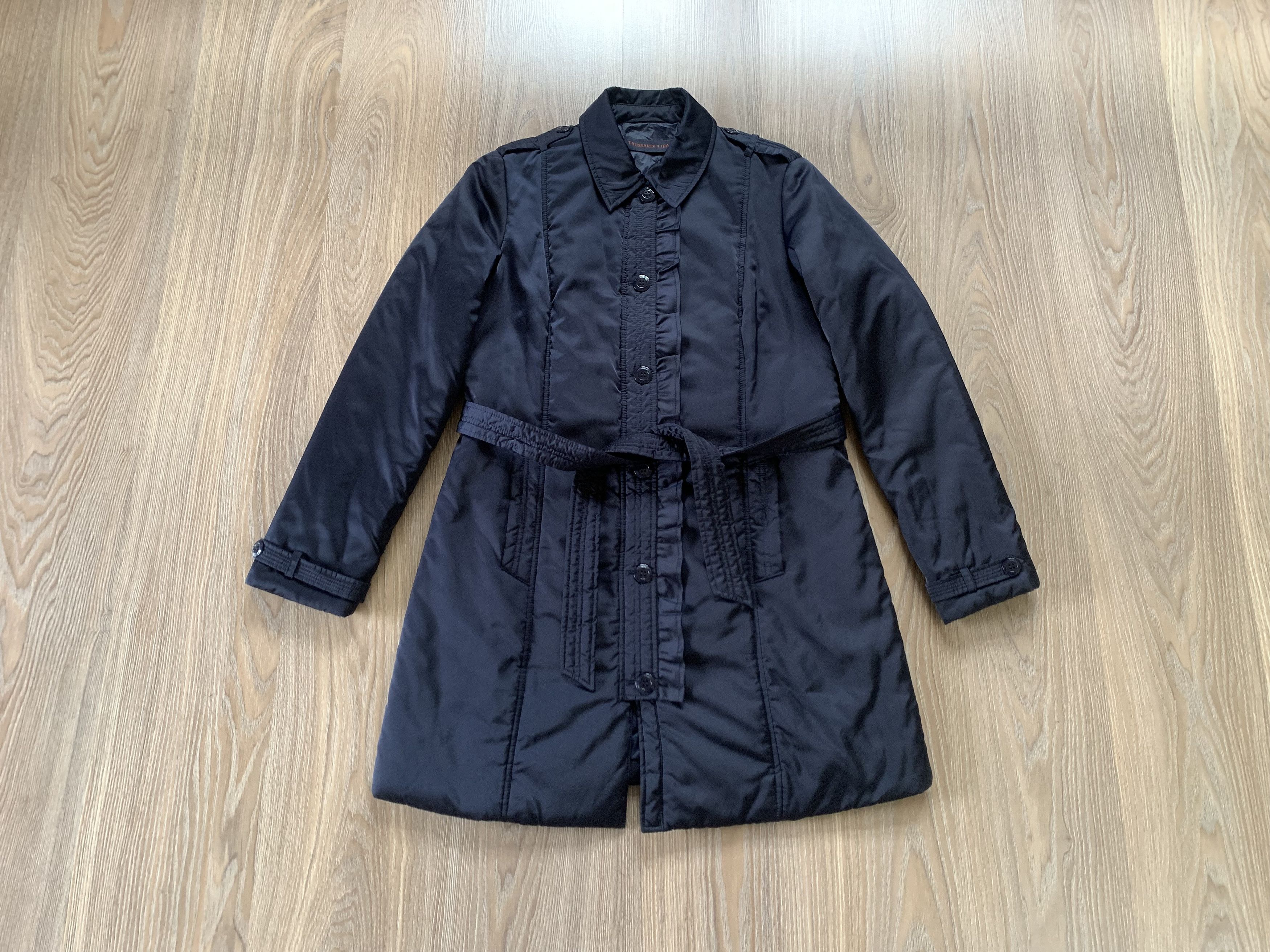 Trussardi Trussardi Womens Vintage Navy Blue Trench Size M / US 6-8 / IT 42-44 - 1 Thumbnail