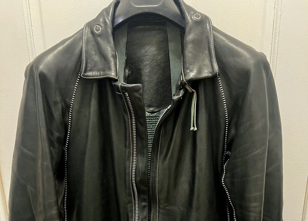 Boris Bidjan Saberi J2 Object Dyed Oiled Horse Leather Jacket Size US XL / EU 56 / 4 - 1 Thumbnail