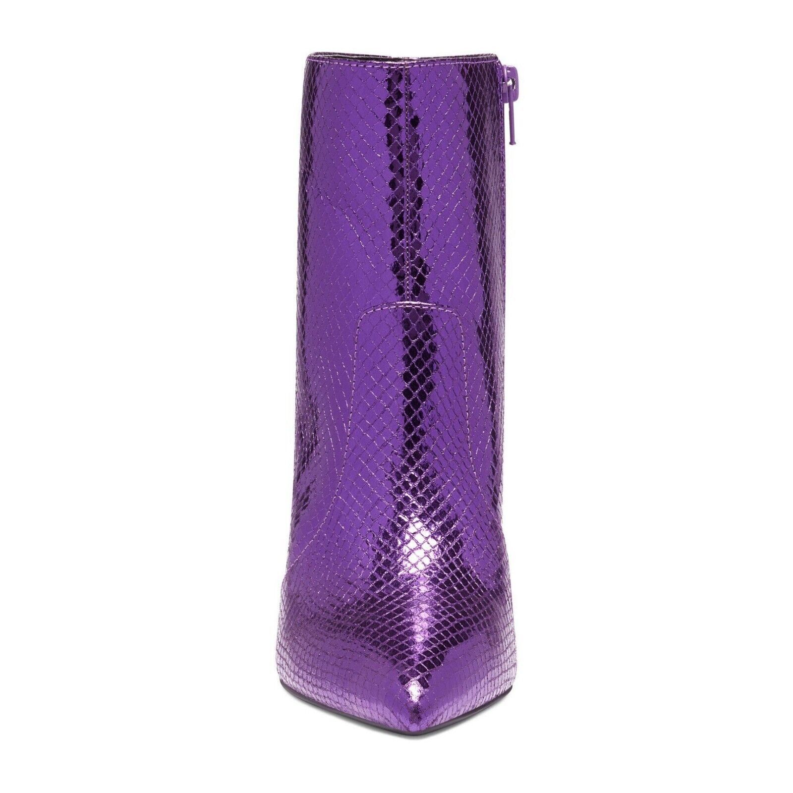 I.N.C INC ANILAF PURPLE METALLIC SNAKE PRINT ANKLE BOOTIE SZ 7.5 Size US 7.5 / IT 37.5 - 3 Thumbnail