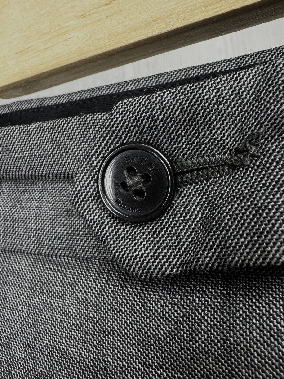 Boggi Boggi Milano Grey 110s Wool 2 pieces made in italy suit Size 40R - 15 Thumbnail