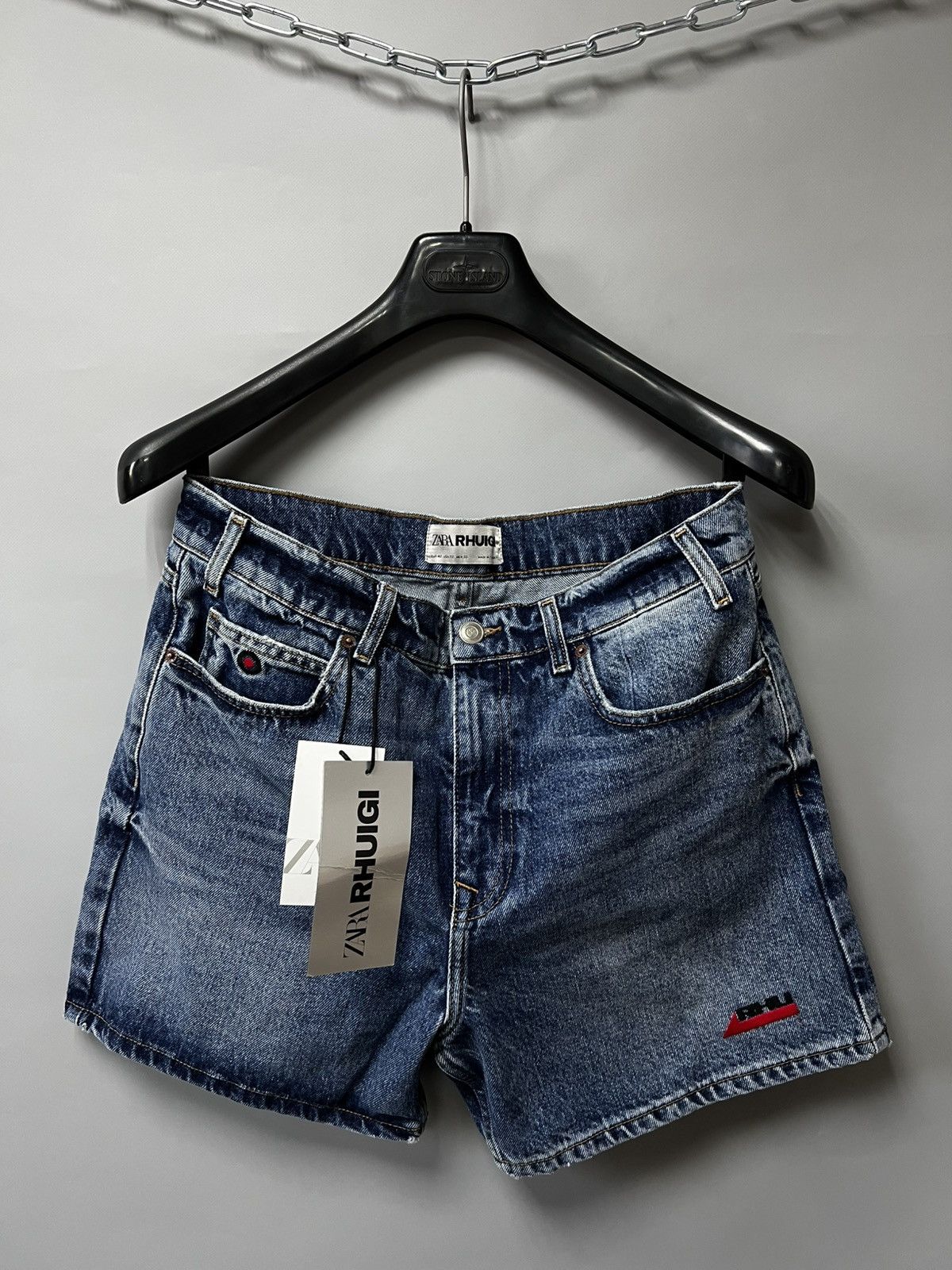 Rhude × Zara RHUDE x Zara Rhuigi Denim Shorts NEW men’s Size US 32 / EU 48 - 2 Thumbnail