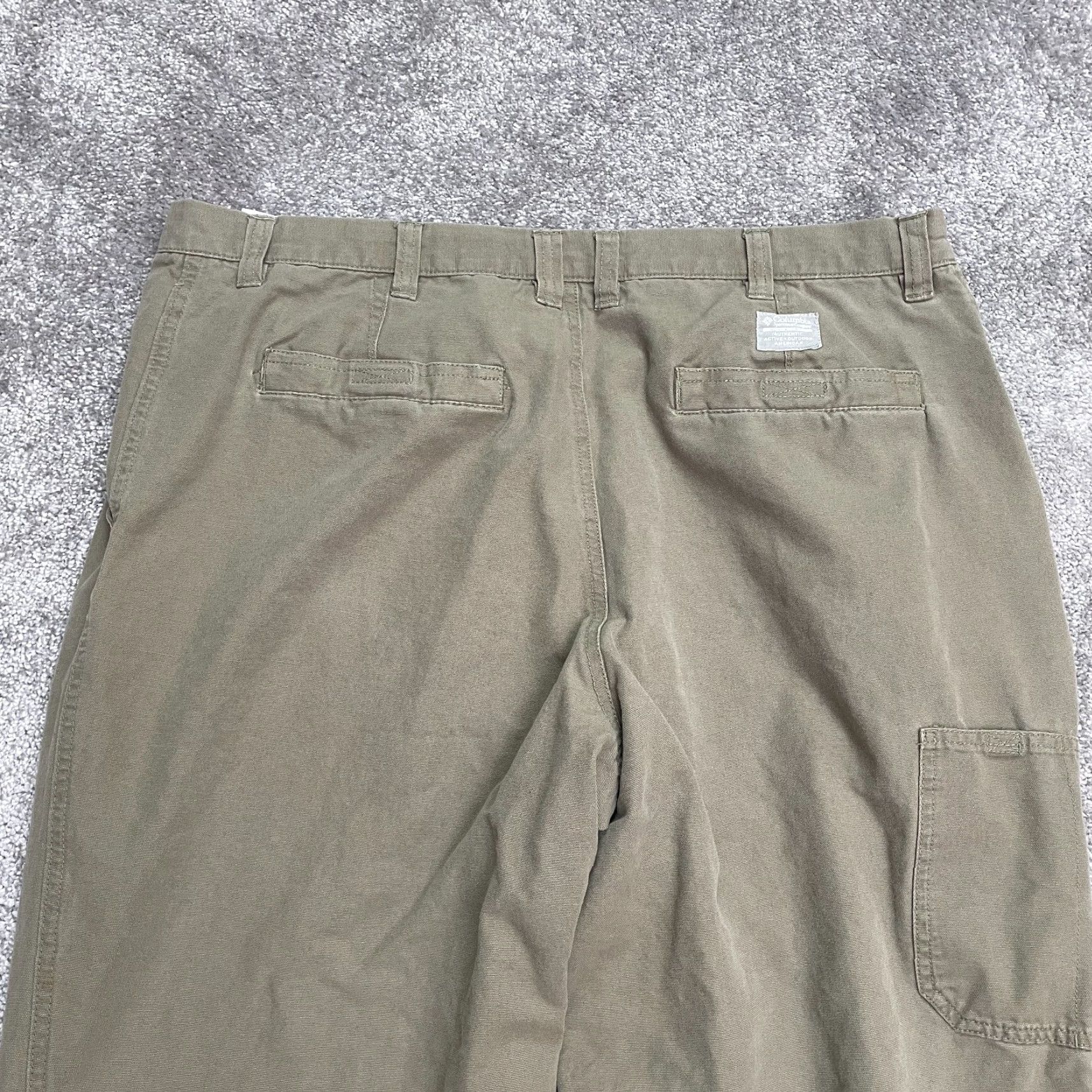 Vintage Columbia Pants Mens 40x30 Brown Carpenter Straight Leg Cotton Snap Outdoor Size US 40 / EU 56 - 5 Thumbnail