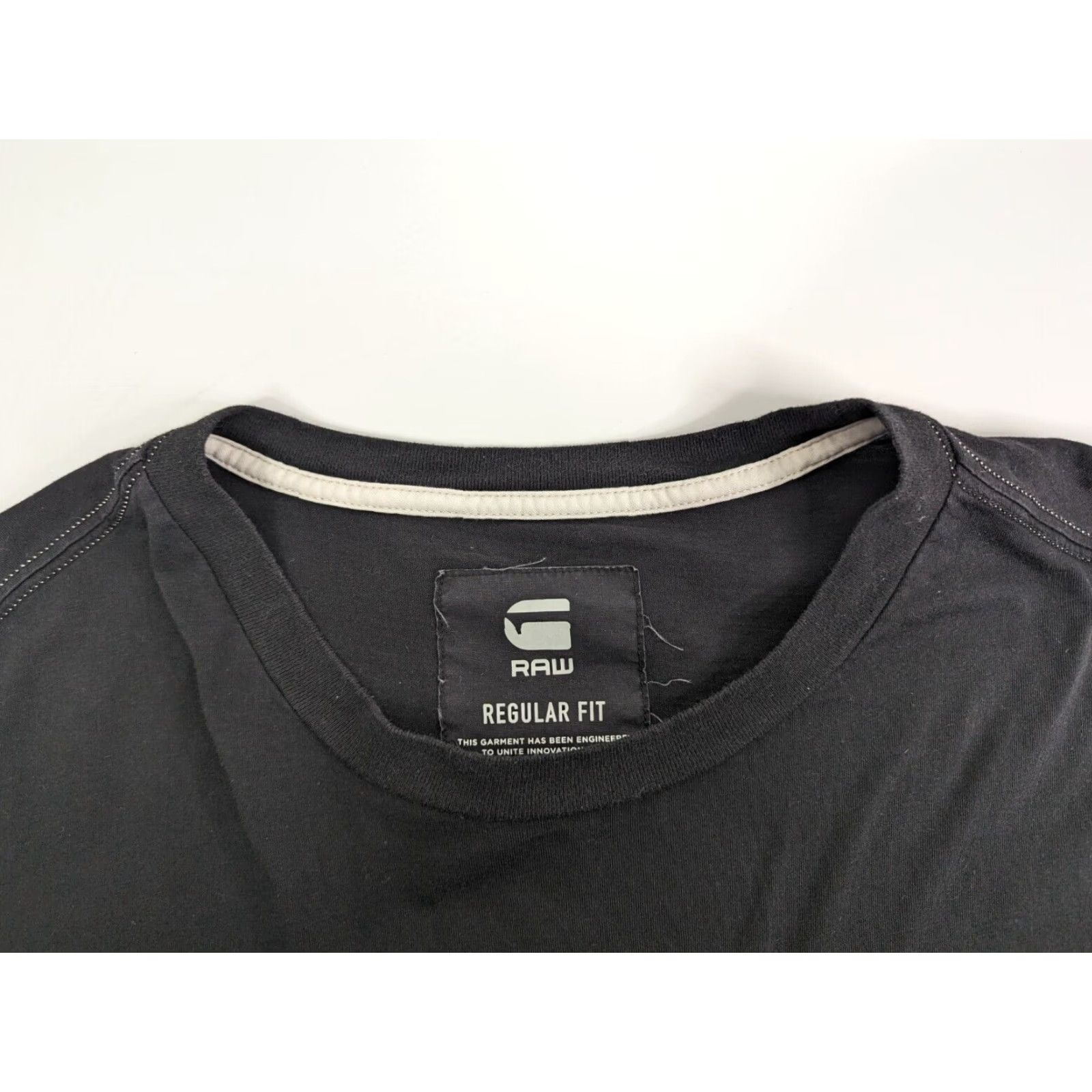 G-Star G Star Raw T-Shirt Pocket Black Mens Large Regular Fit Streetwear Cotton Logo Shirt Size US L / EU 52-54 / 3 - 7 Thumbnail