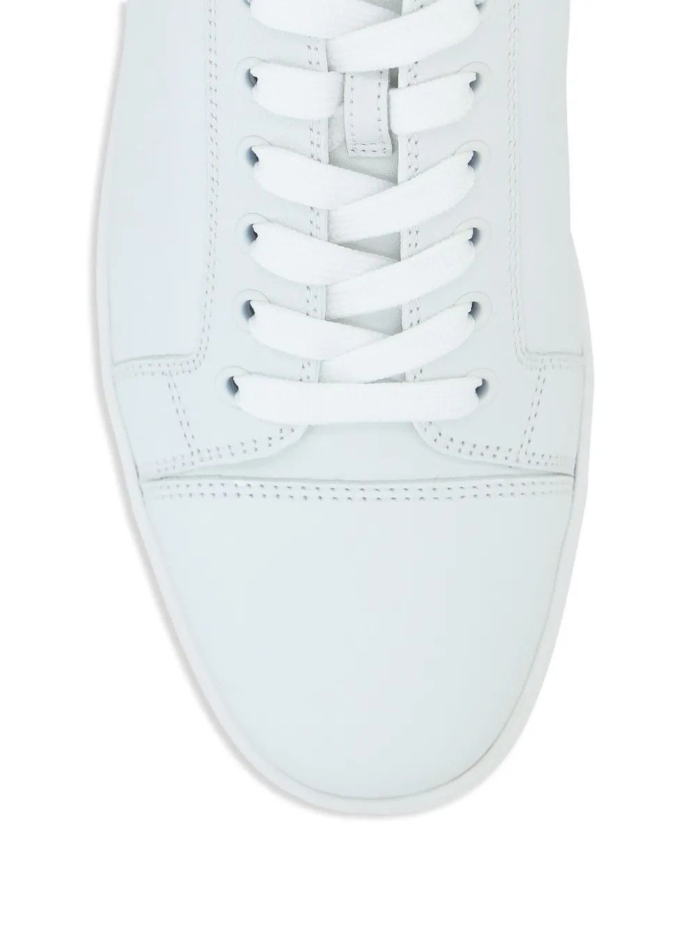Christian Louboutin os11x0526 Fun Louis Junior Leather Sneakers in White/Black Size US 6 / EU 39 - 4 Thumbnail